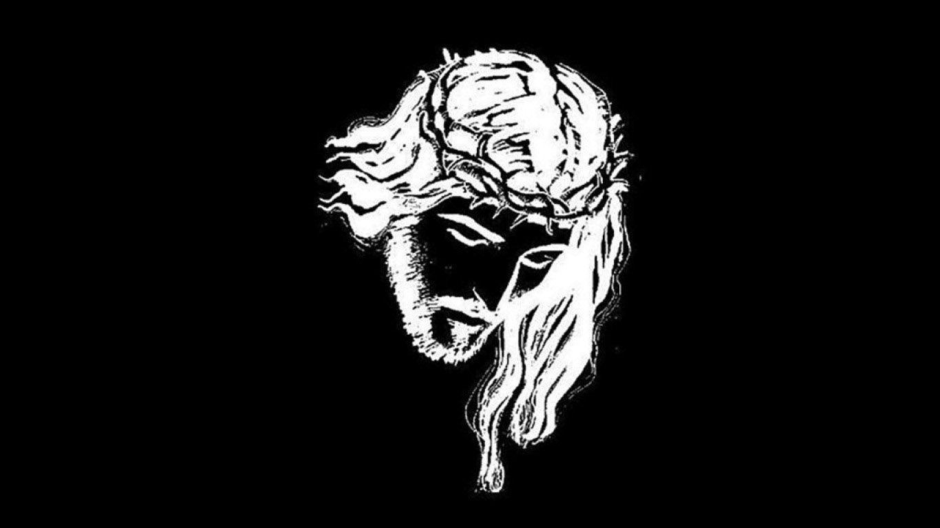 Jesus Black and White Wallpapers - Top Free Jesus Black and White ...