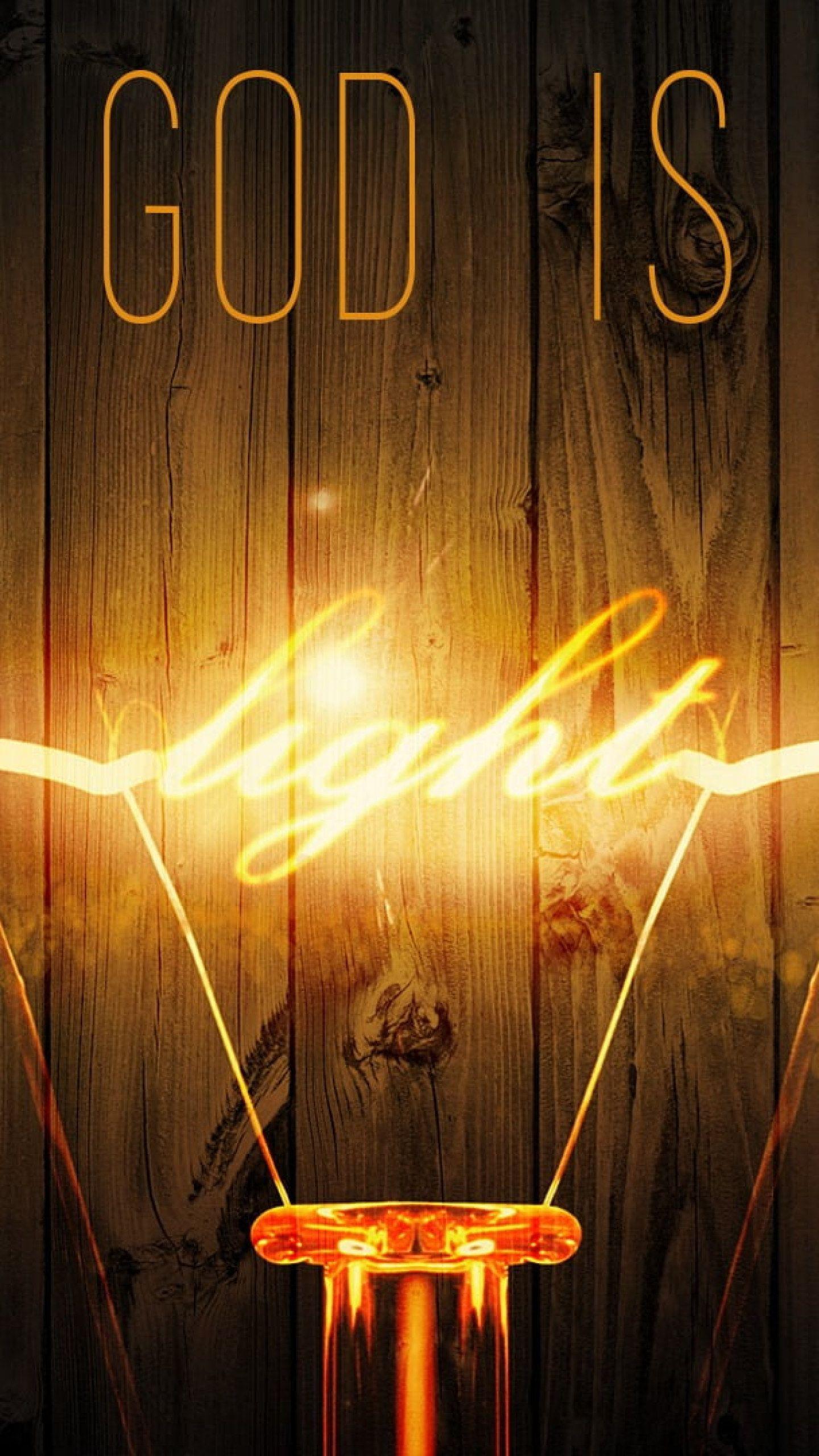 1440x2560 Wallpaper god is light quote, Jesus Christ, lights, illuminated, glowing • Wallpaper For You HD Wallpaper For Desktop & Mobile