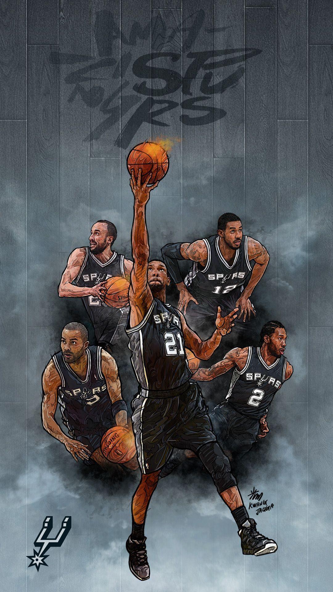 1080x1920 NBA Art Wallpaper