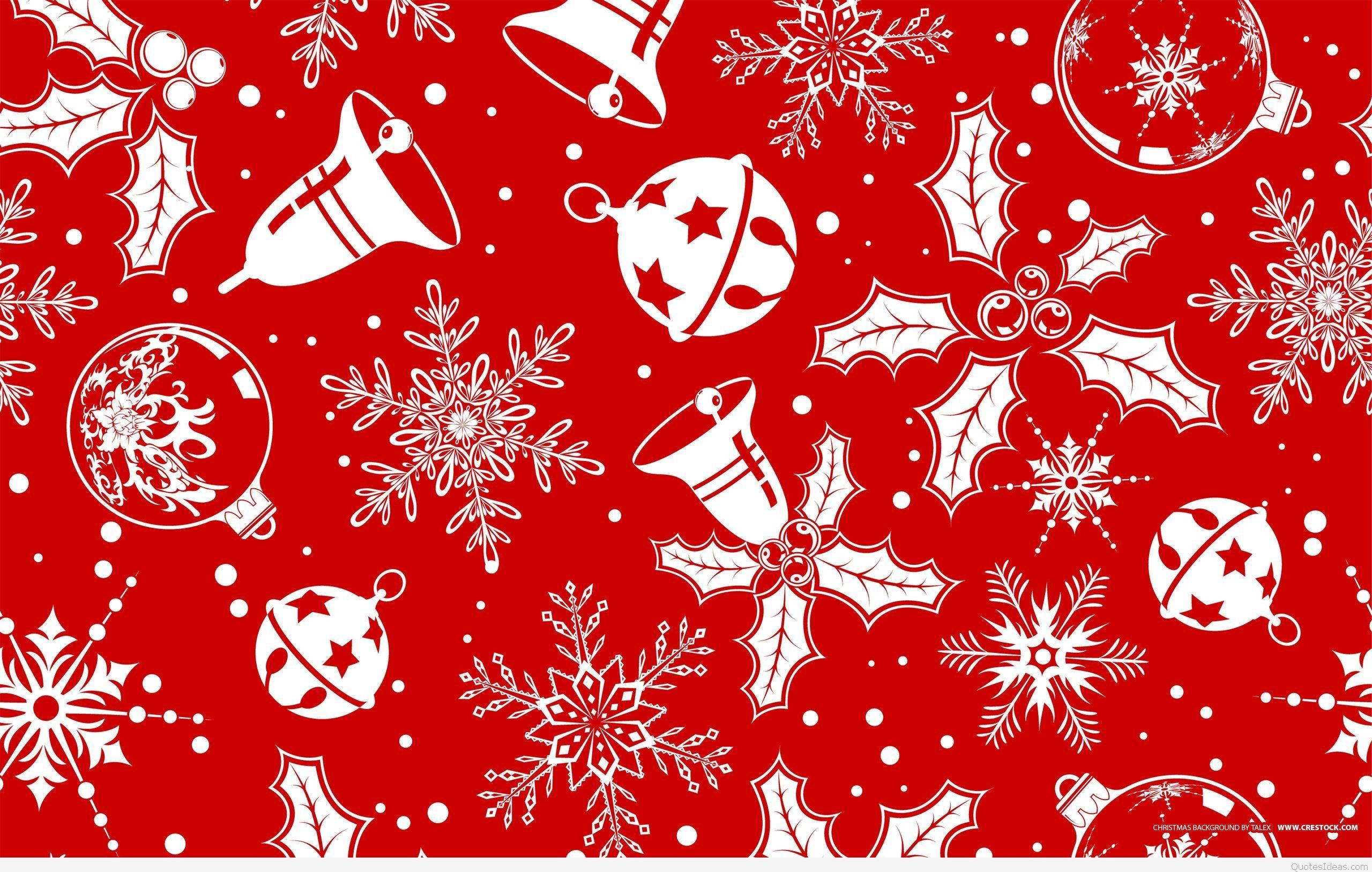 2560x1627 Red Simple Christmas Wallpaper
