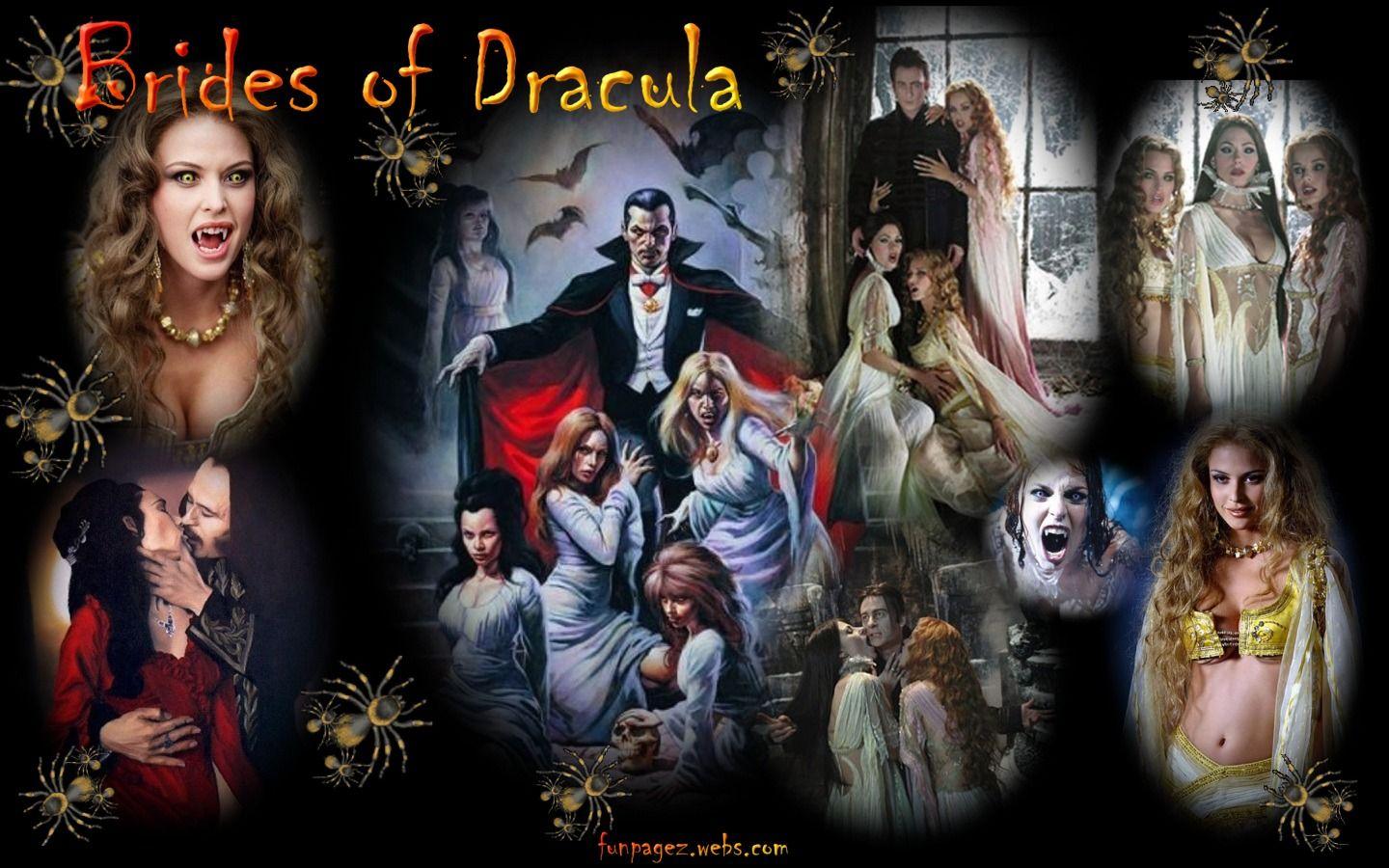 1440x900 Brides of Dracula Wallpaper by Mardi's Funpagez Featuring The Dark Realm Classic and New Monsters funpagez.webs.com, Austin TX