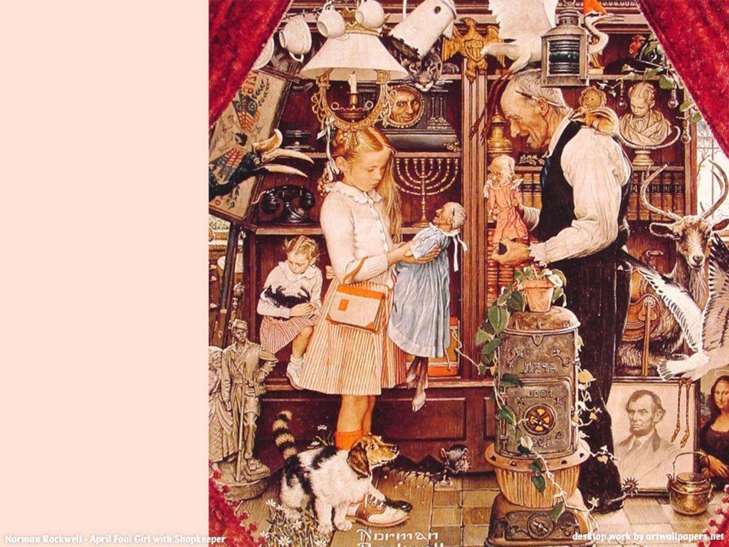 1024x768 Norman Rockwell Wallpaper