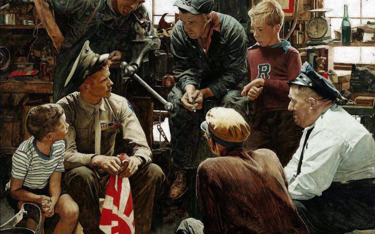 1280x800 Norman Rockwell Wallpaper