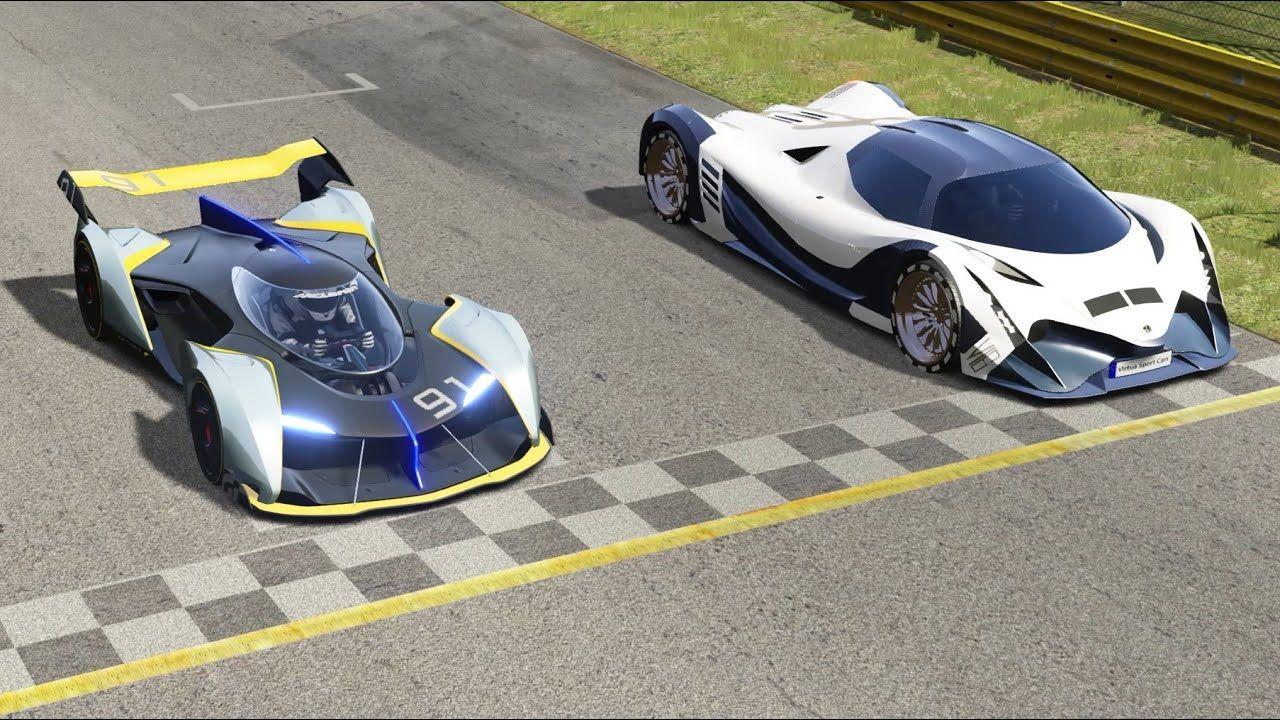 1280x720 McLaren Ultimate Vision GT vs Devel Sixteen at Monza Full Course. Monza, Mclaren, Super cars