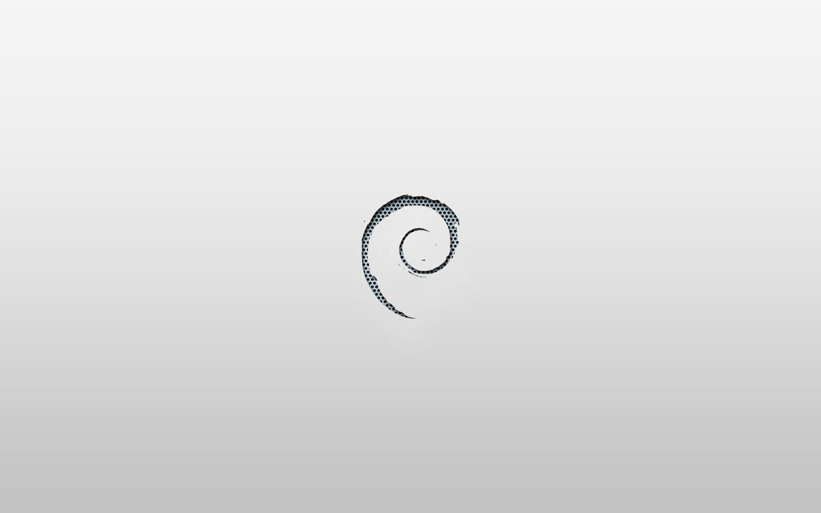 1680x1050 linux debian white background icon