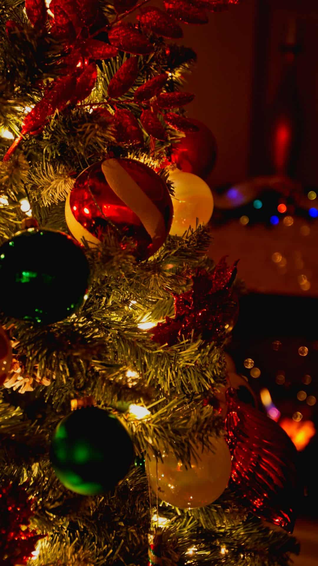 1080x1920 Free Christmas Wallpaper iPhone Background Aesthetic also for Zoom