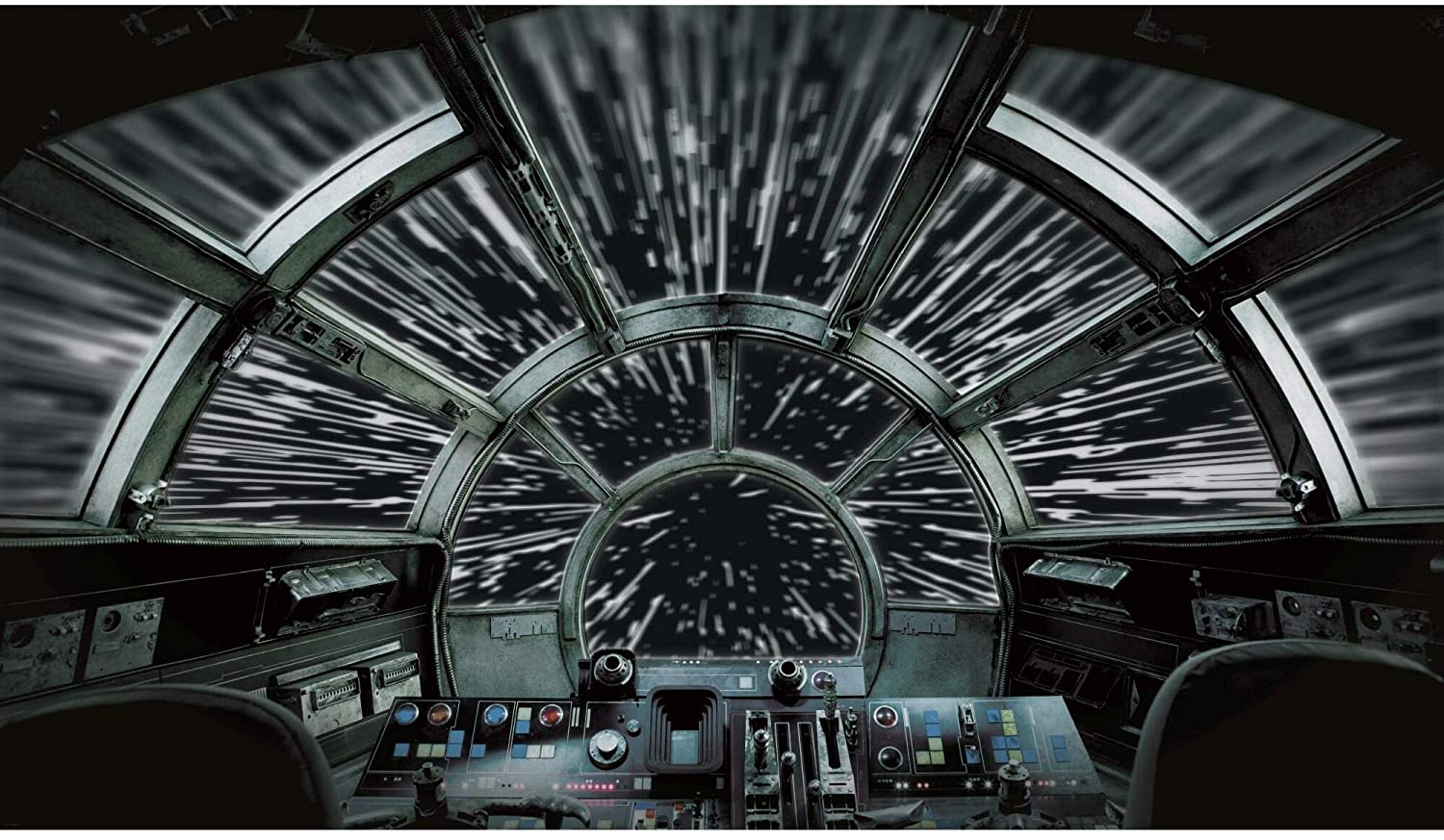 1500x873 RoomMates RMK11458M Star Wars Millennium Falcon Peel and Stick Wallpaper Mural.5 ft. x 6 ft