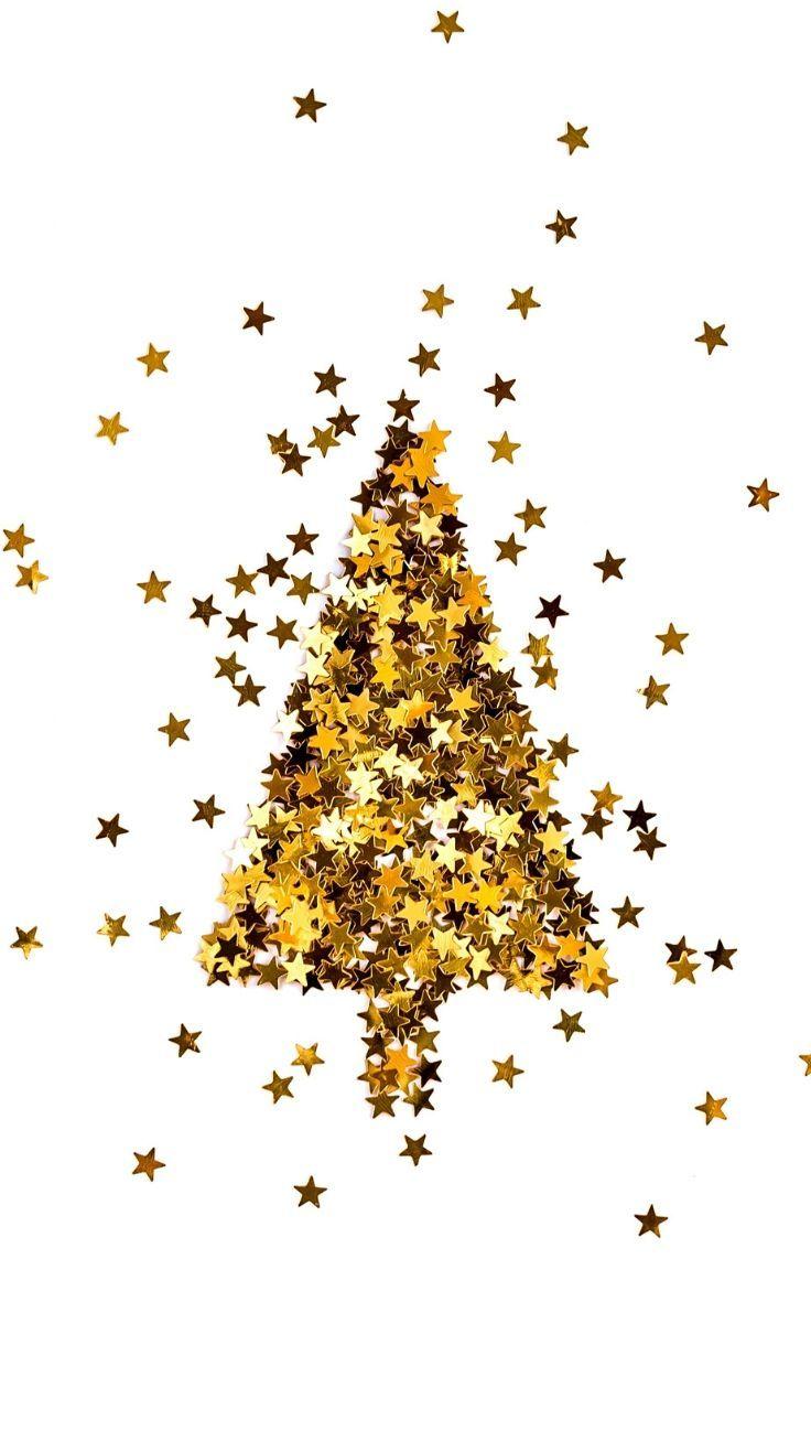 736x1308 Festive Glitter & Gold iPhone 11 Wallpaper