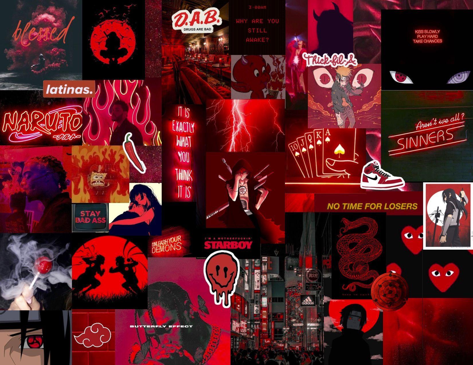 Red and Black Aesthetic Laptop Wallpapers - Top Free Red and Black