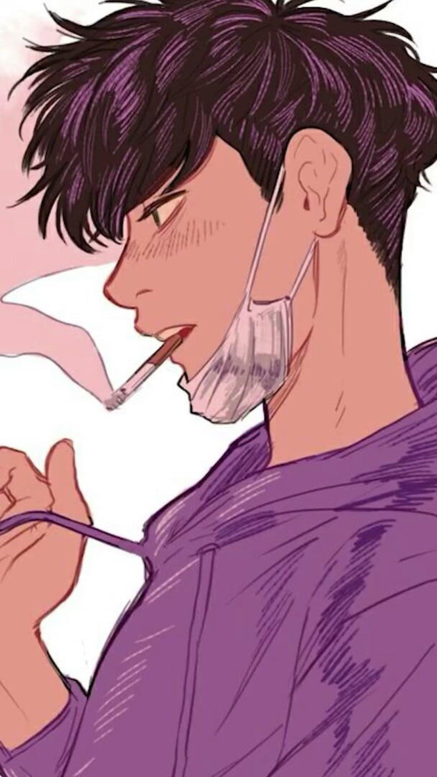 1440x2560 Cool wallpaper aesthetic anime art anime guy anime boy smoking hoodie • Wallpaper For You HD Wallpaper For Desktop & Mobile