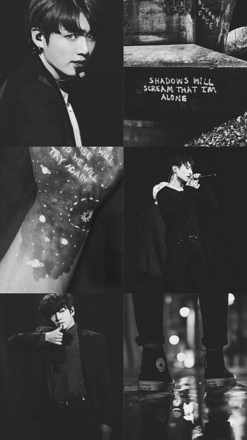 843x1500 iPhone h king: Bts Jungkook Dark Wallpaper