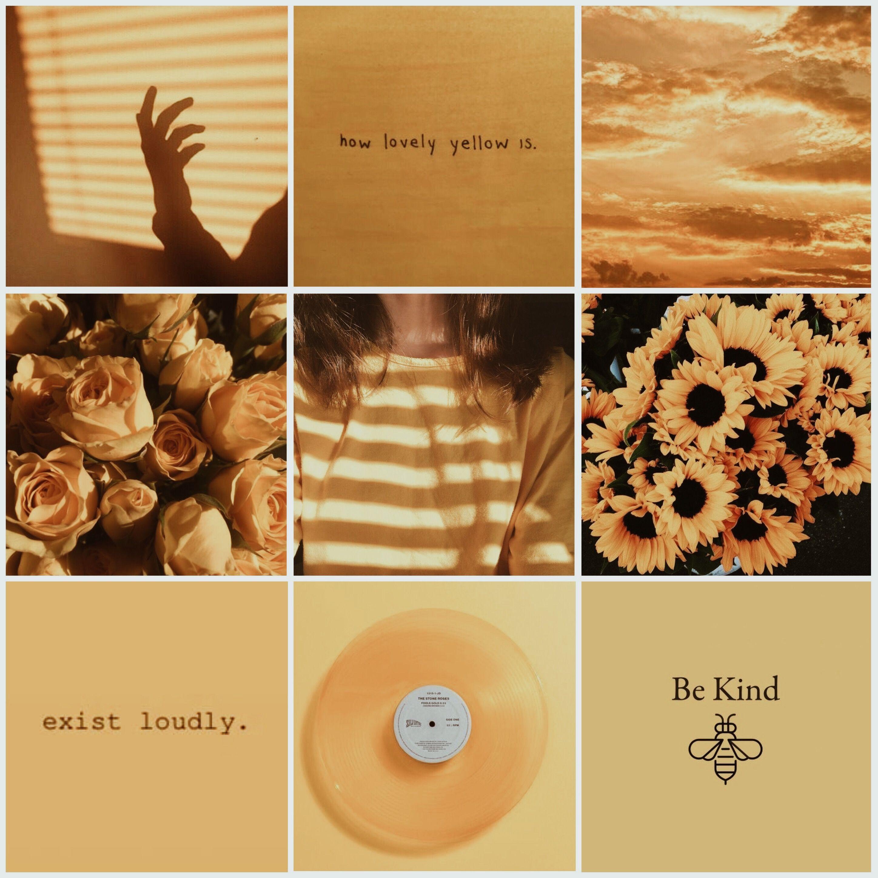 2896x2896 Moodboard Yellow Aesthetic Collage
