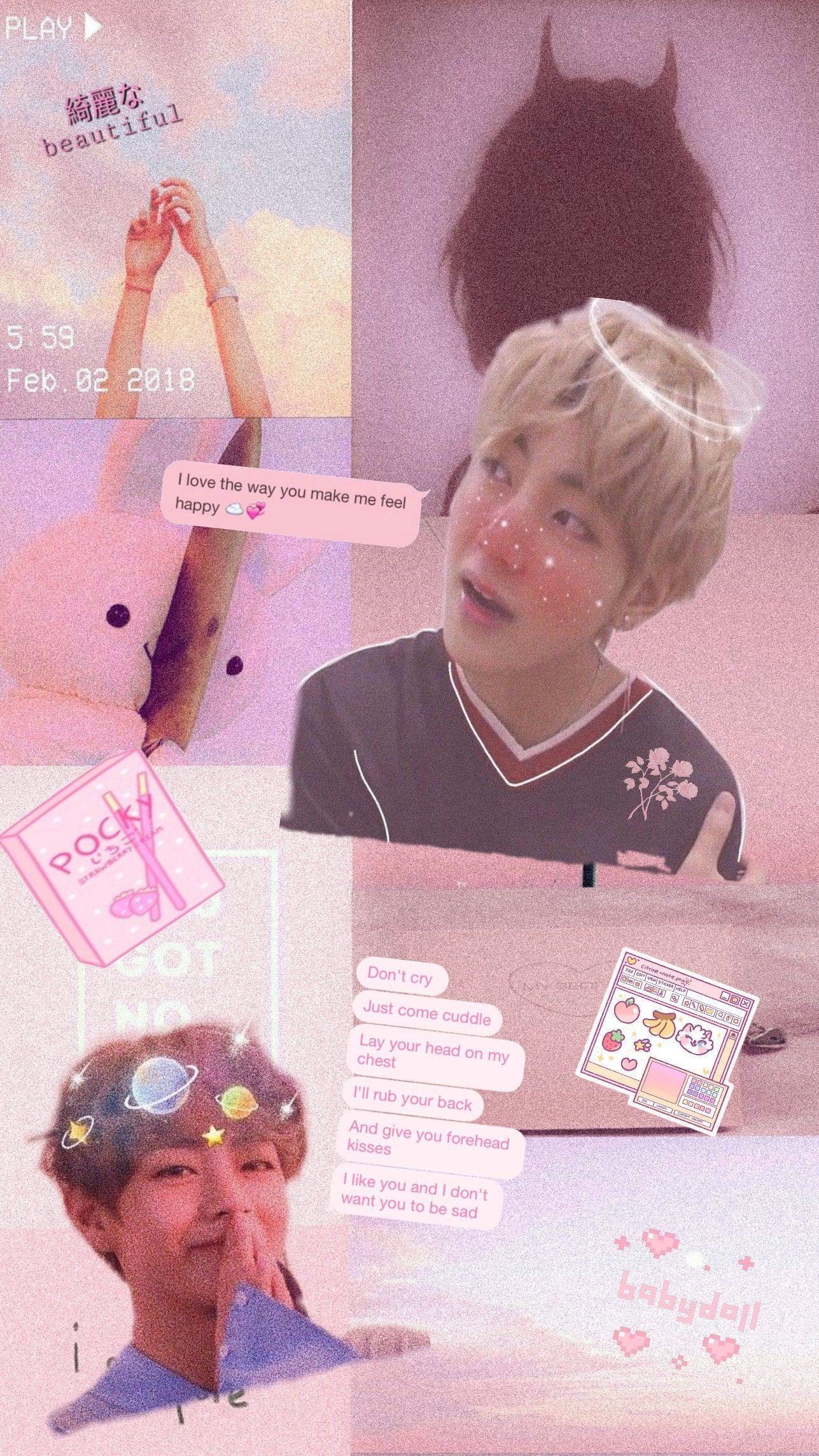 1287x2289 Taehyung Sad Aesthetic Wallpaper