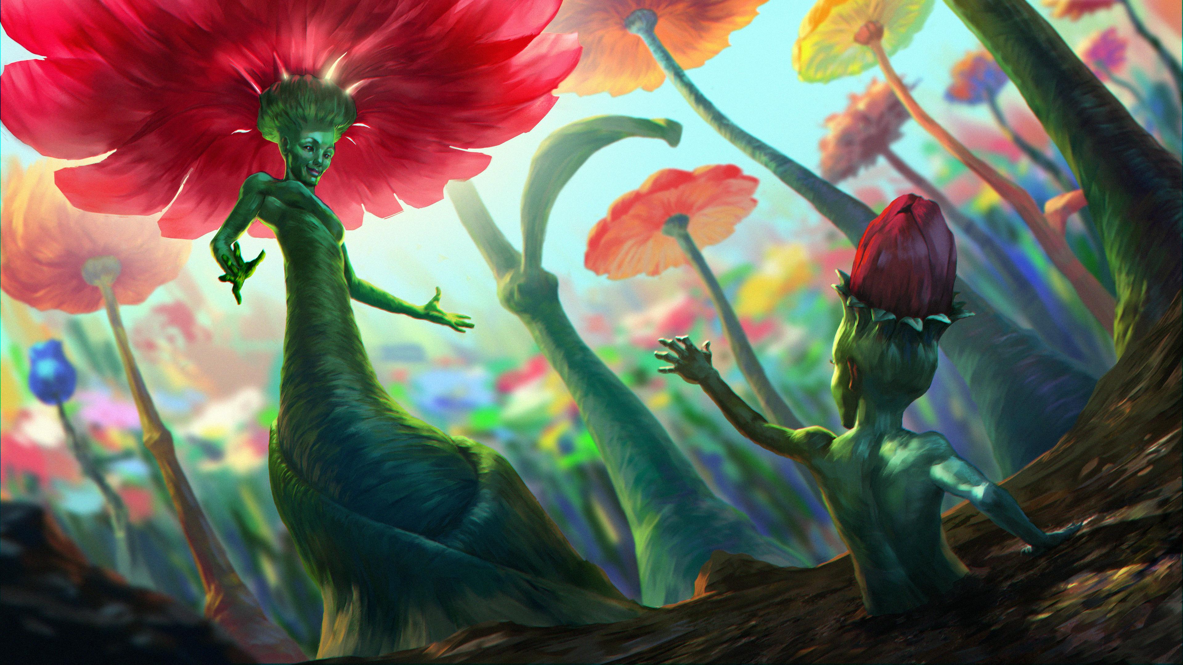 3840x2160 Digital Digital Art Artwork Illustration Fantasy Art Nature Environment Concept Art Drawing Digital Wallpaper:3840x2160
