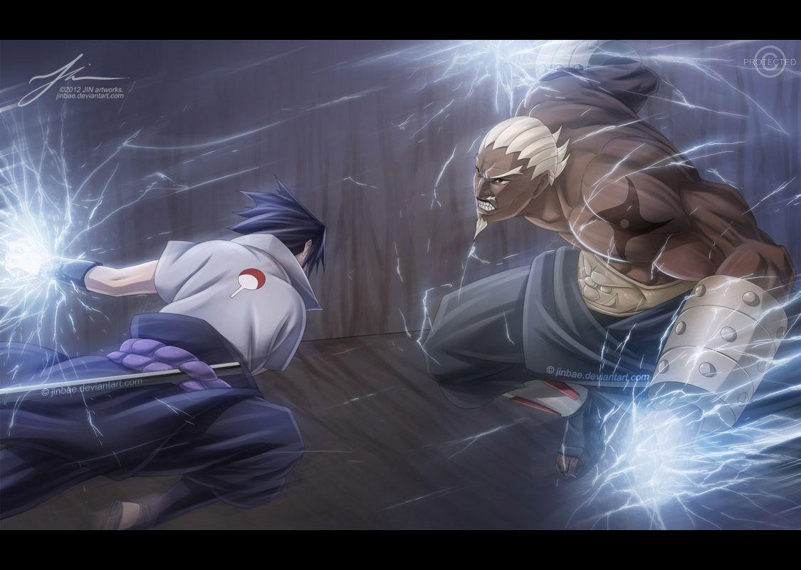 1125x800 Sasuke vs. Raikage by Jinbae. Sasuke vs, Sasuke, Anime