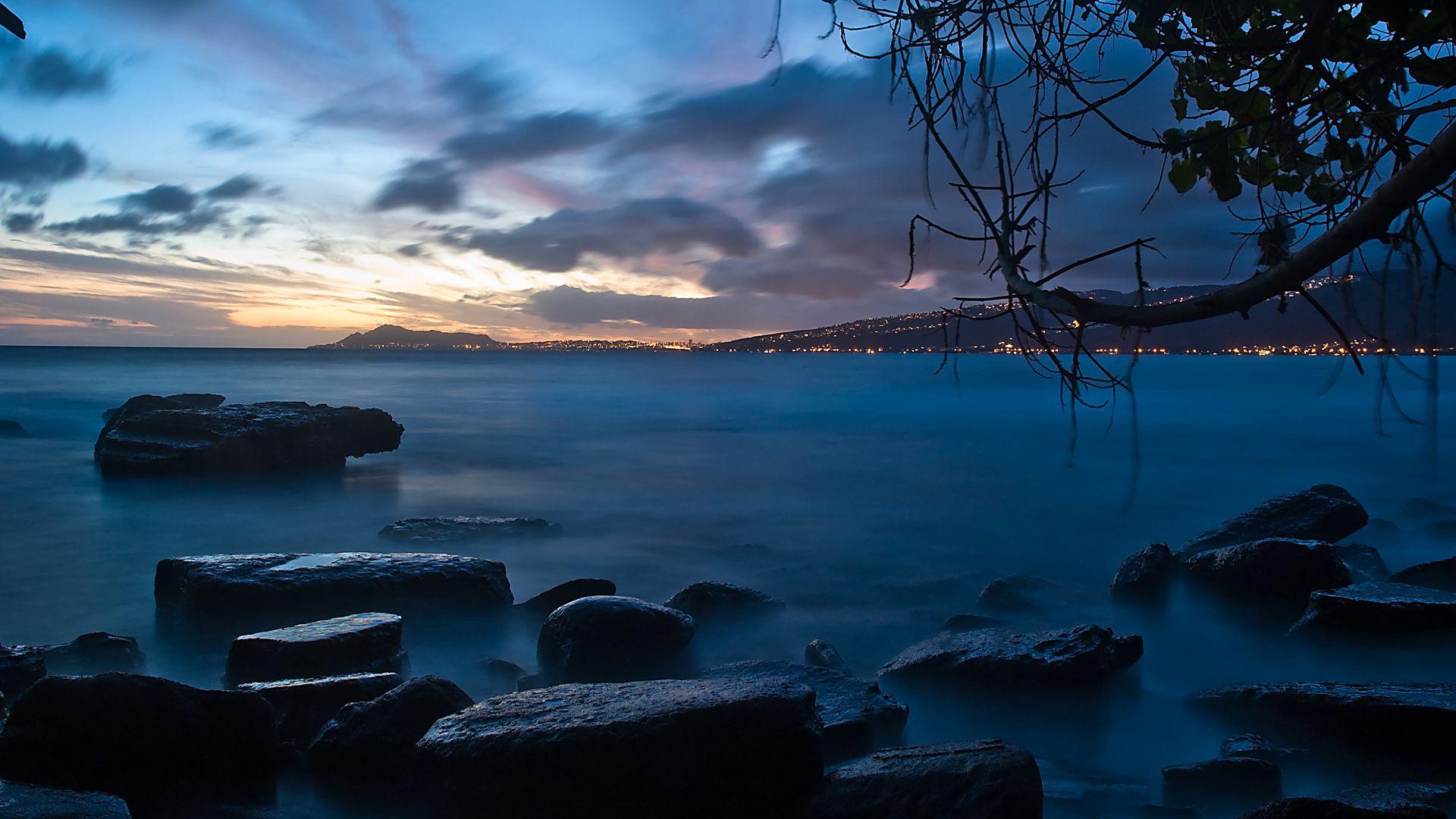 1920x1080 Nature Night Wallpaper