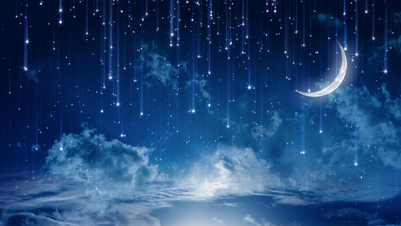 1600x900 Free download nature night stars clouds rain landscape moon wallpaper background [2560x1600] for your Desktop, Mobile & Tablet. Explore Night Wallpaper. Winter Night Wallpaper, Night Sky Wallpaper, Starry Night Wallpaper