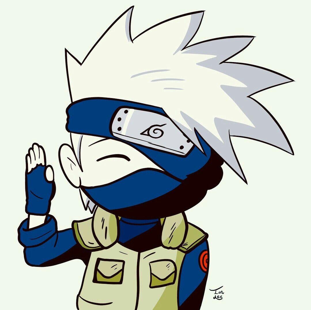 1080x1078 Chibi Kakashi Hatake. Cool wallpaper art, Psychedelic illustration, Anime store
