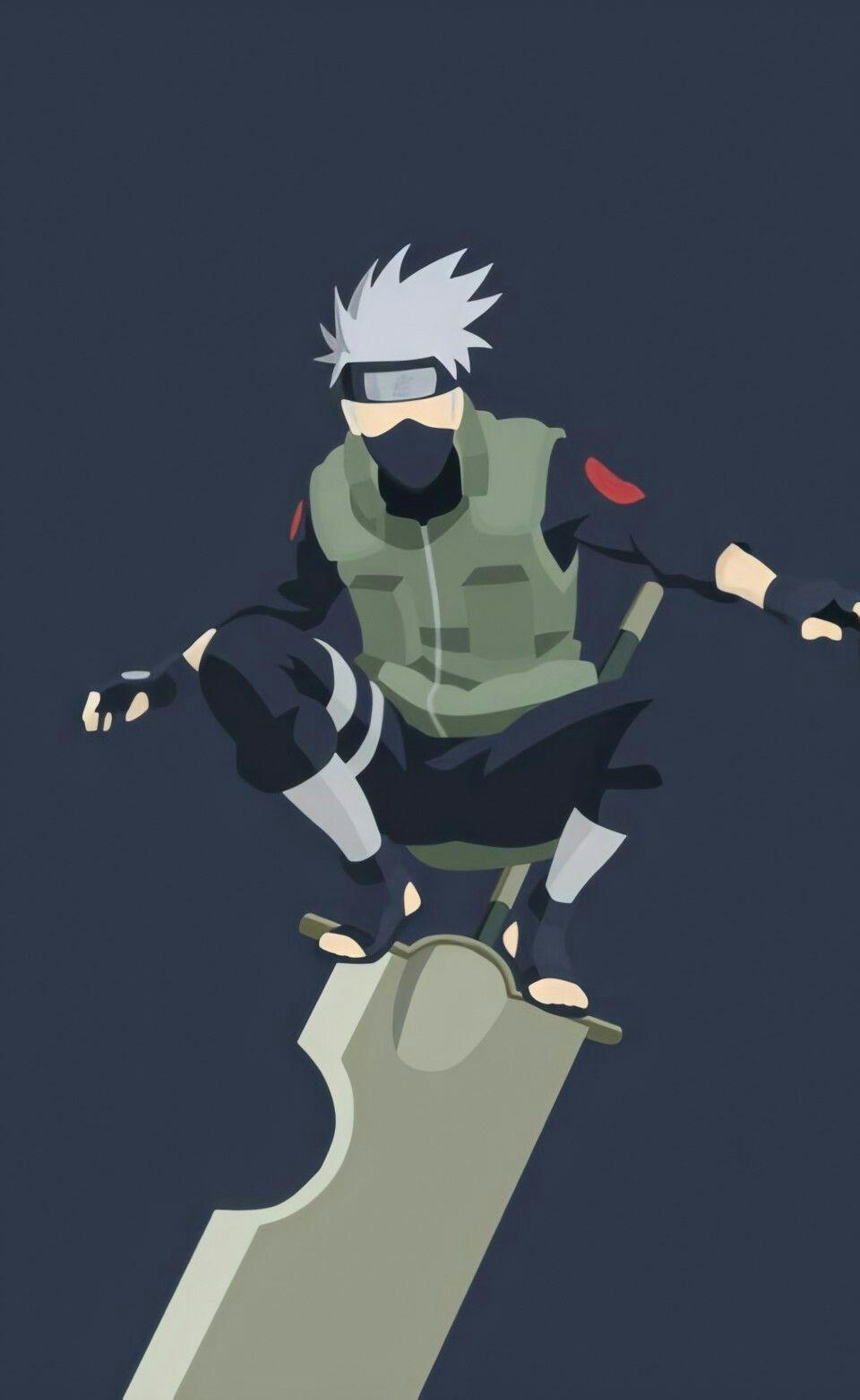 960x1564 Kakashi Hatake. Minimalist. Anime akatsuki, Anime chibi, Naruto painting