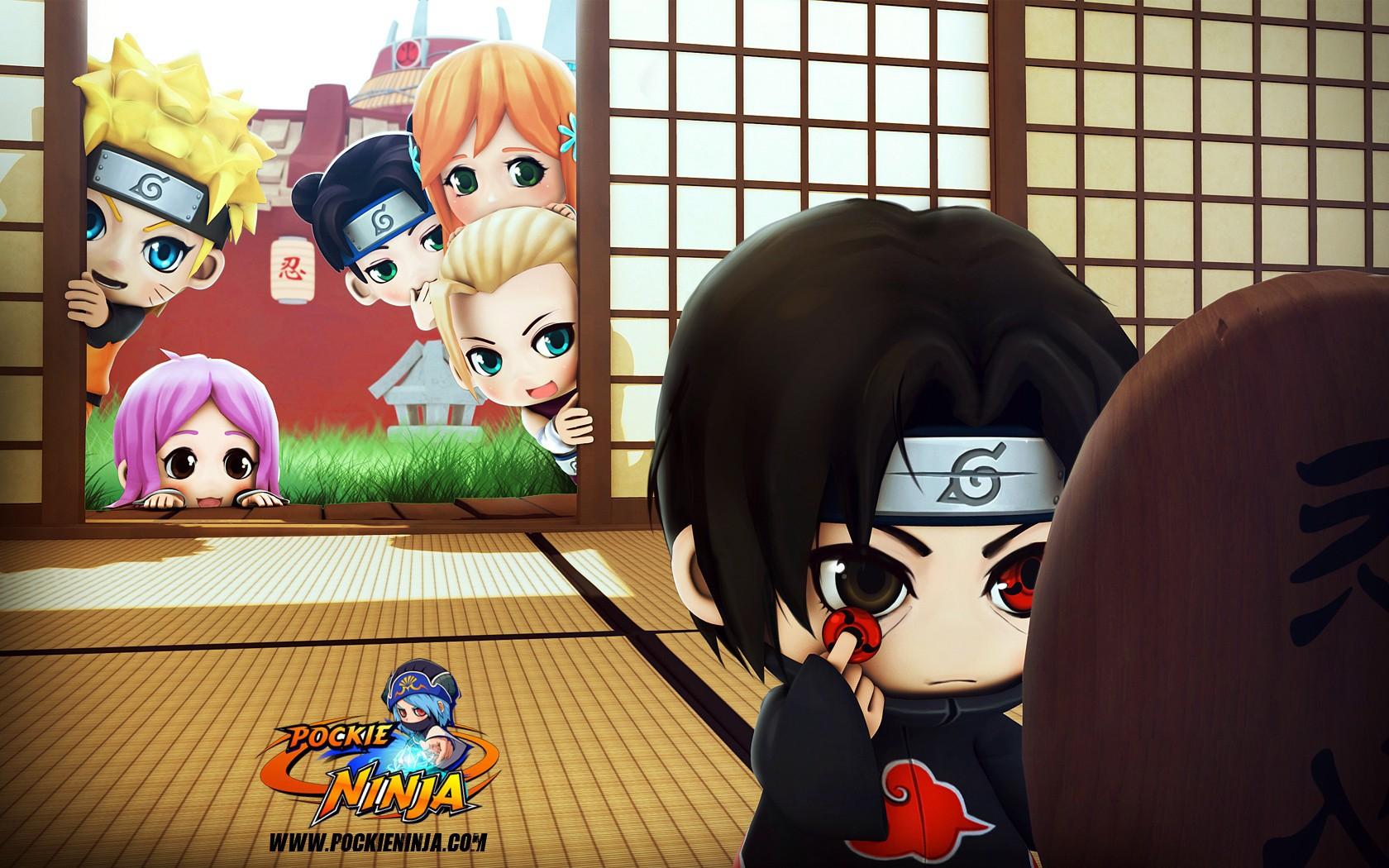 1680x1050 chibi naruto pockie ninja 1680x1050 wallpaper