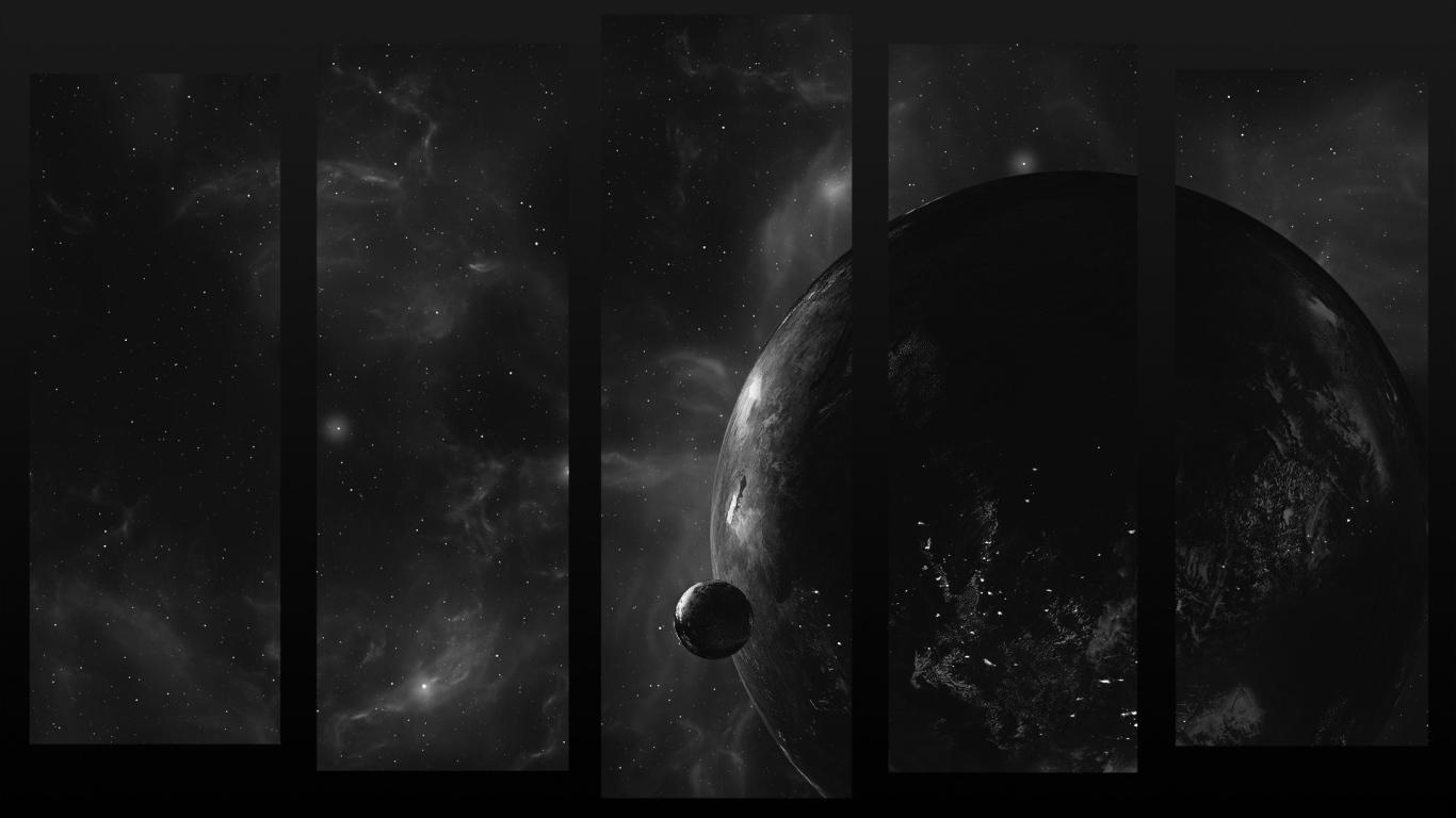 1366x768 Black Earth Desktop wallpaper 1366x768