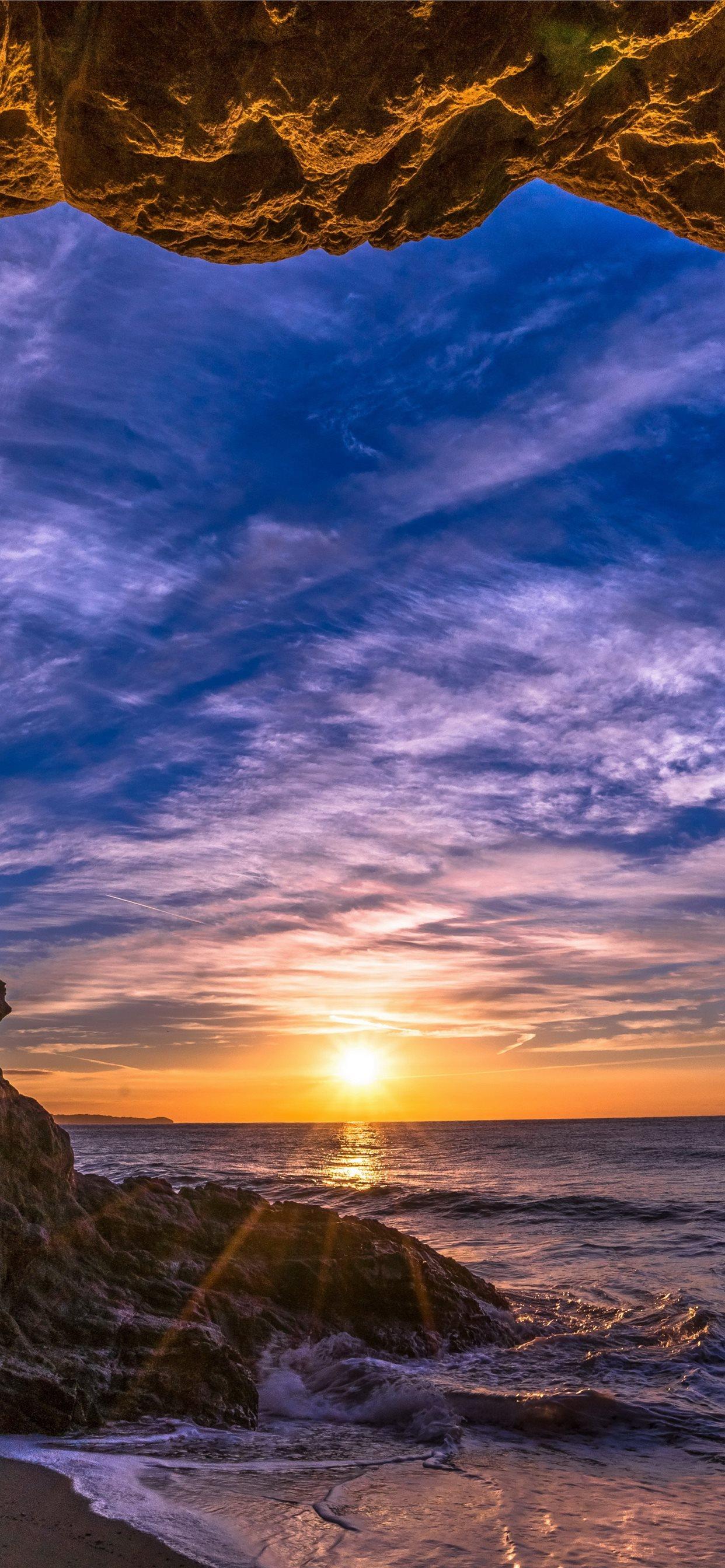 1242x2688 Malibu California sunset beach ocean coast sky 5k iPhone X Wallpaper Free Download