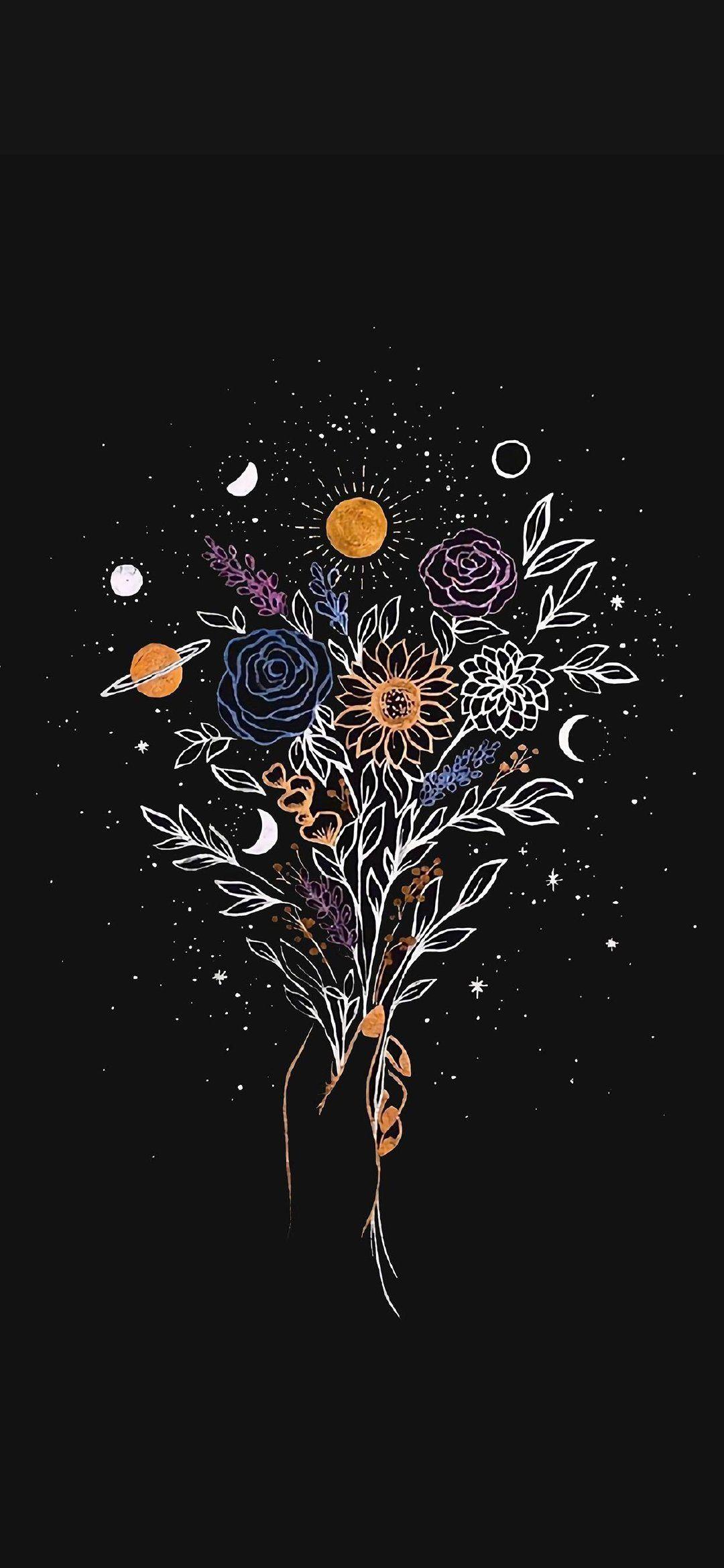 1080x2337 Crafty'n Creative. Hippie wallpaper, Flower phone wallpaper, Pretty wallpaper iphone