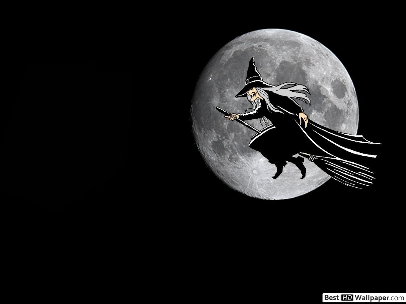 1400x1050 Black witch HD wallpaper download