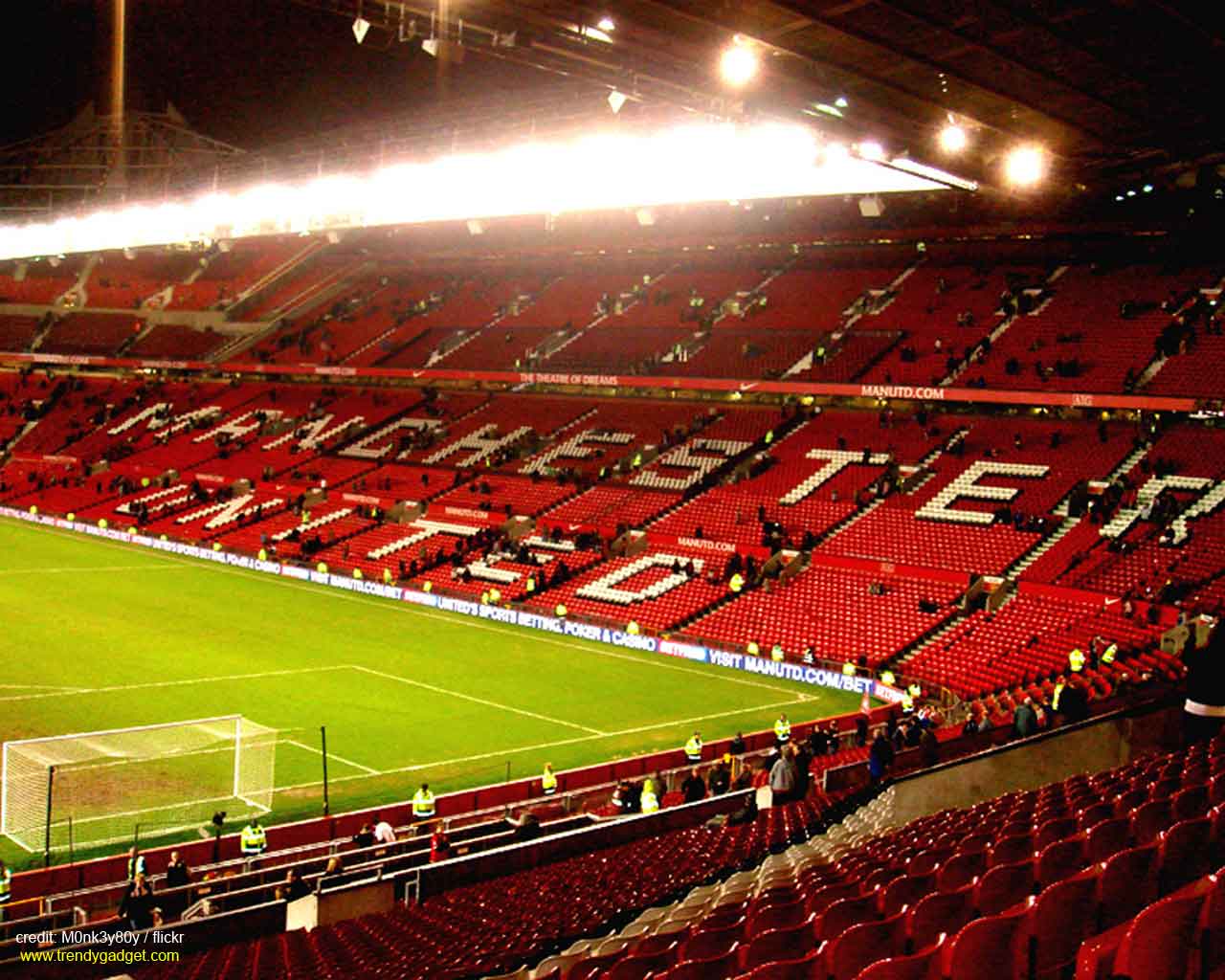 Old Trafford Wallpaper  iXpap  Manchester united wallpaper Manchester  united stadium Old trafford