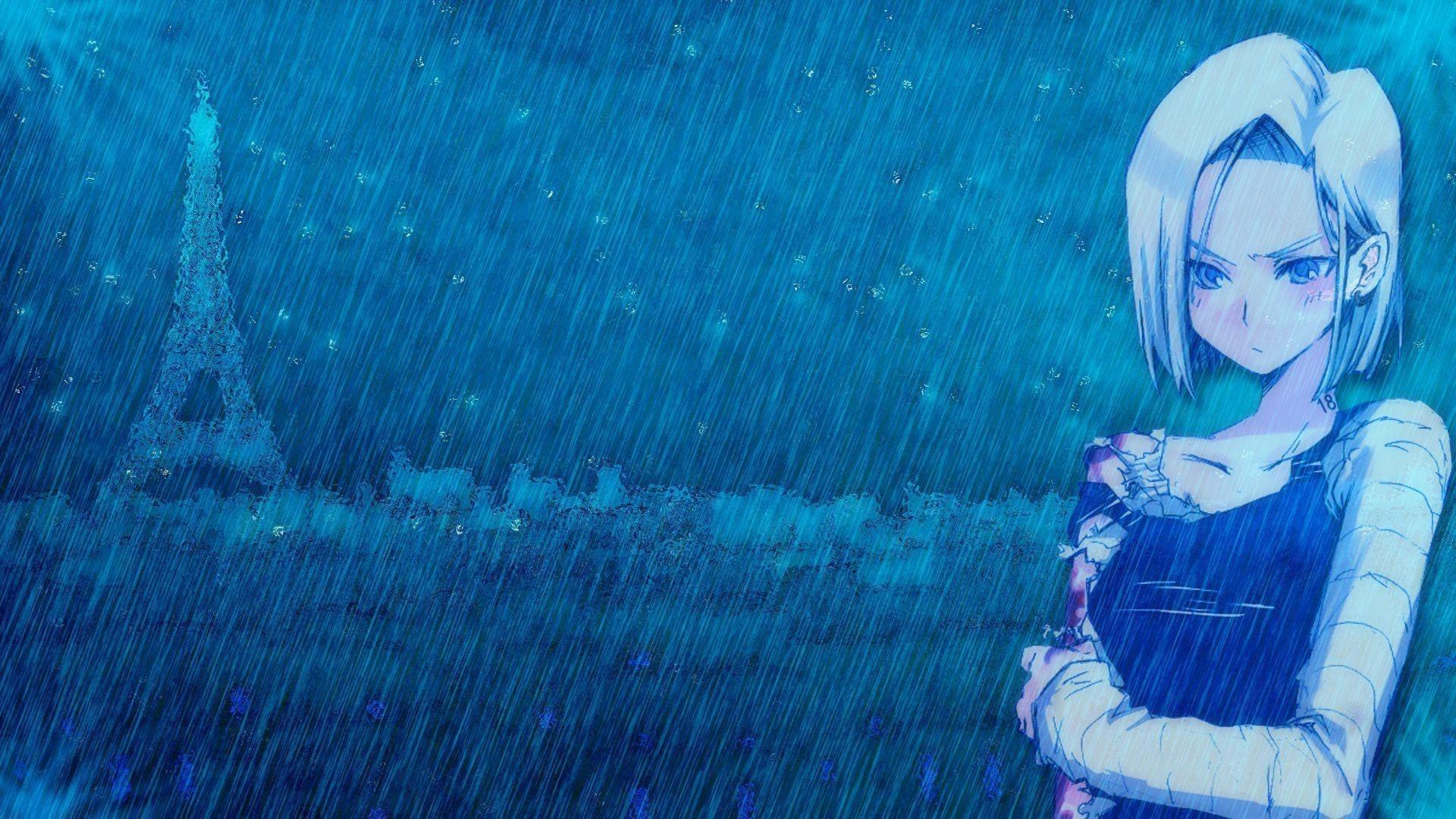 1920x1080 Anime Rain Wallpaper