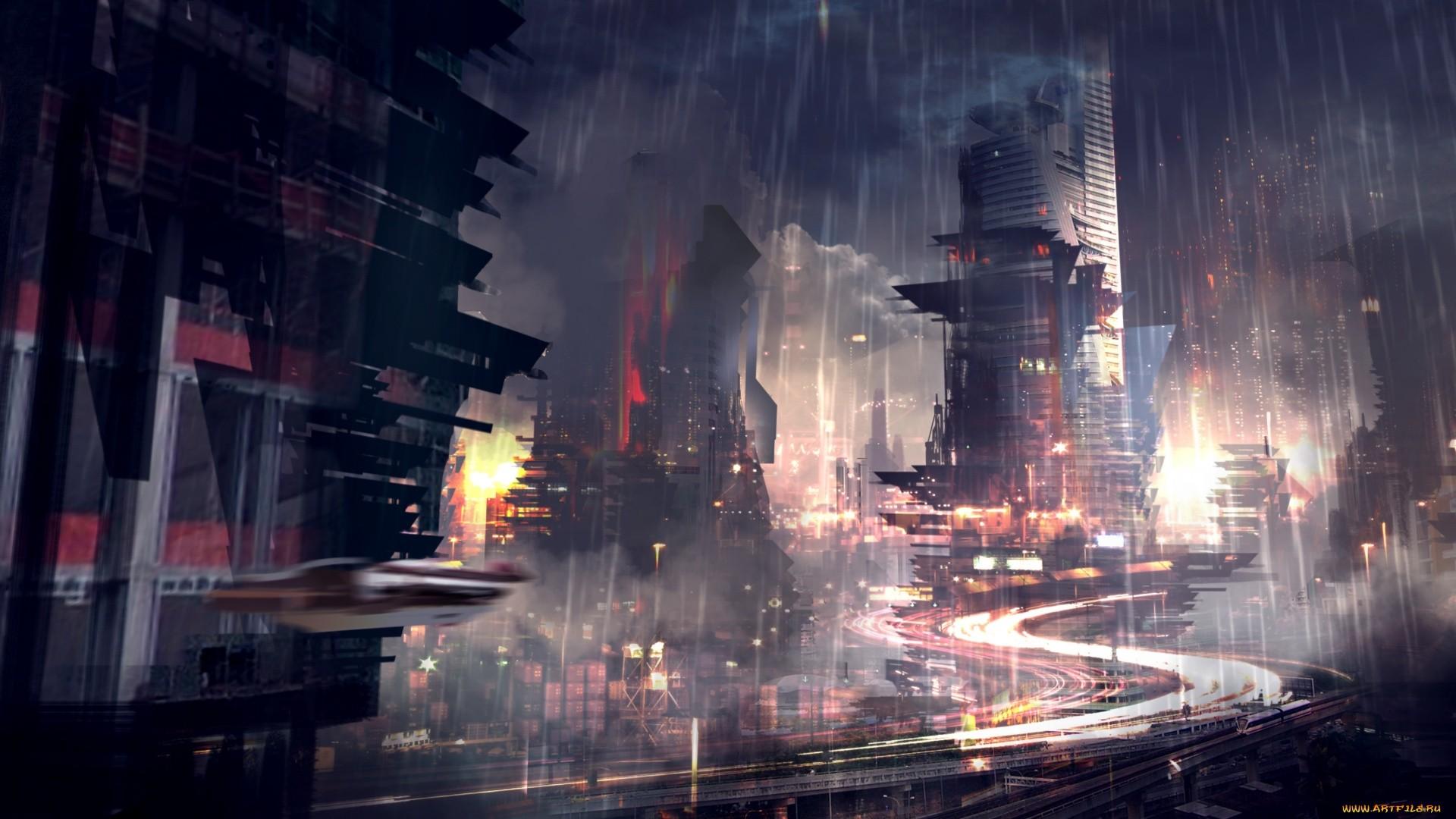 Anime City Rain Wallpapers Top Free Anime City Rain Backgrounds Wallpaperaccess 3233