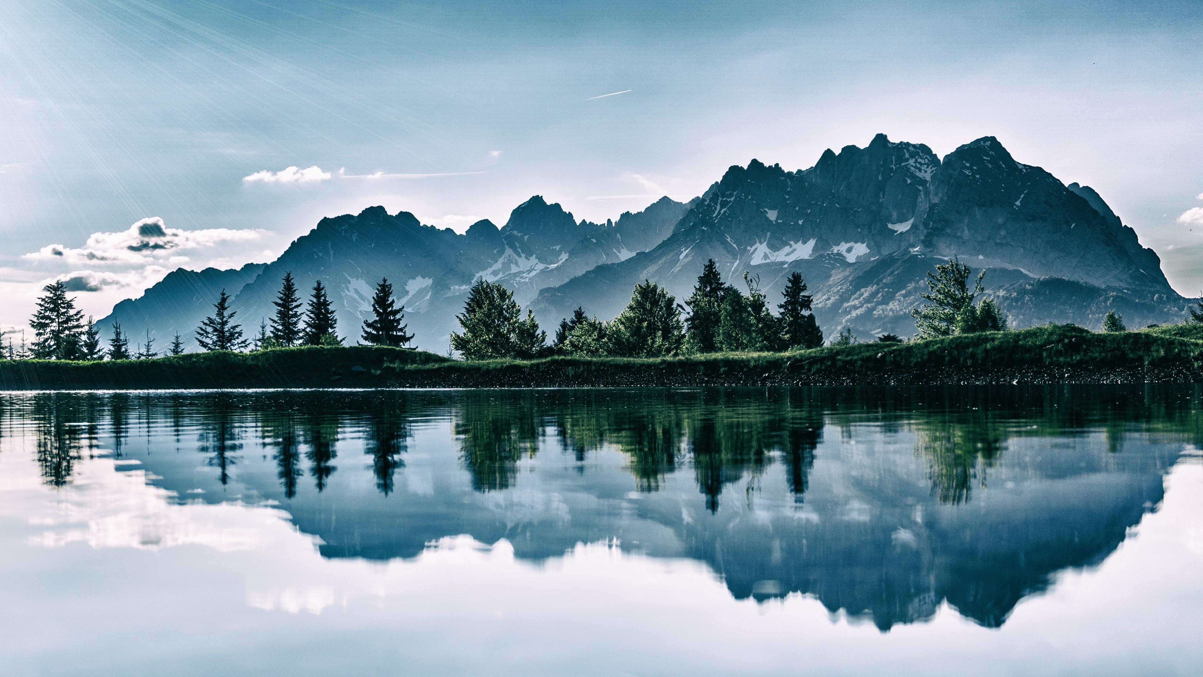3840x2160 4K Mountains and Lake. [3840x2160]