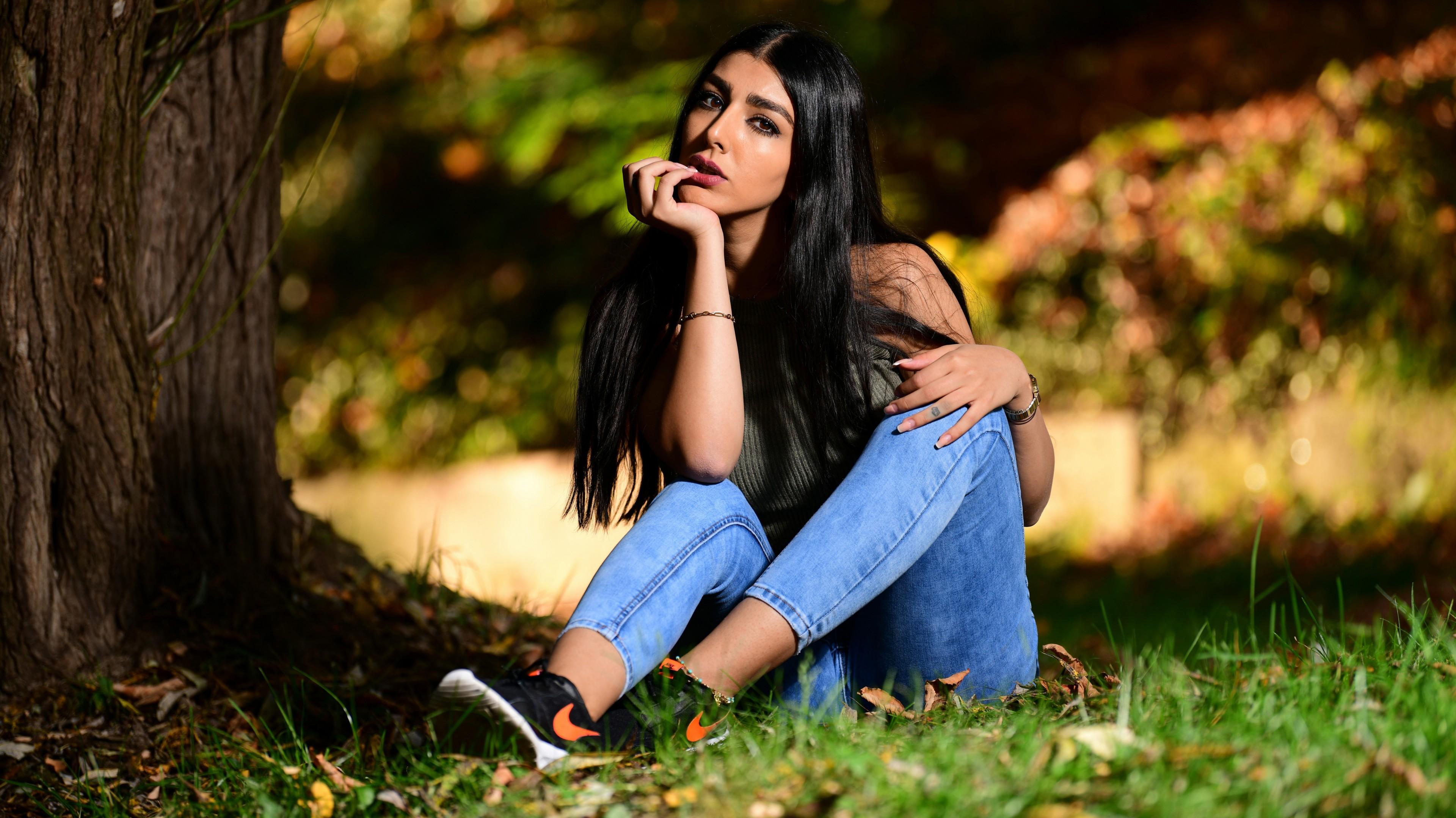 3840x2160 Women Model Jeans Girl 4K 5K HD Wallpaper</a> Wallpaper