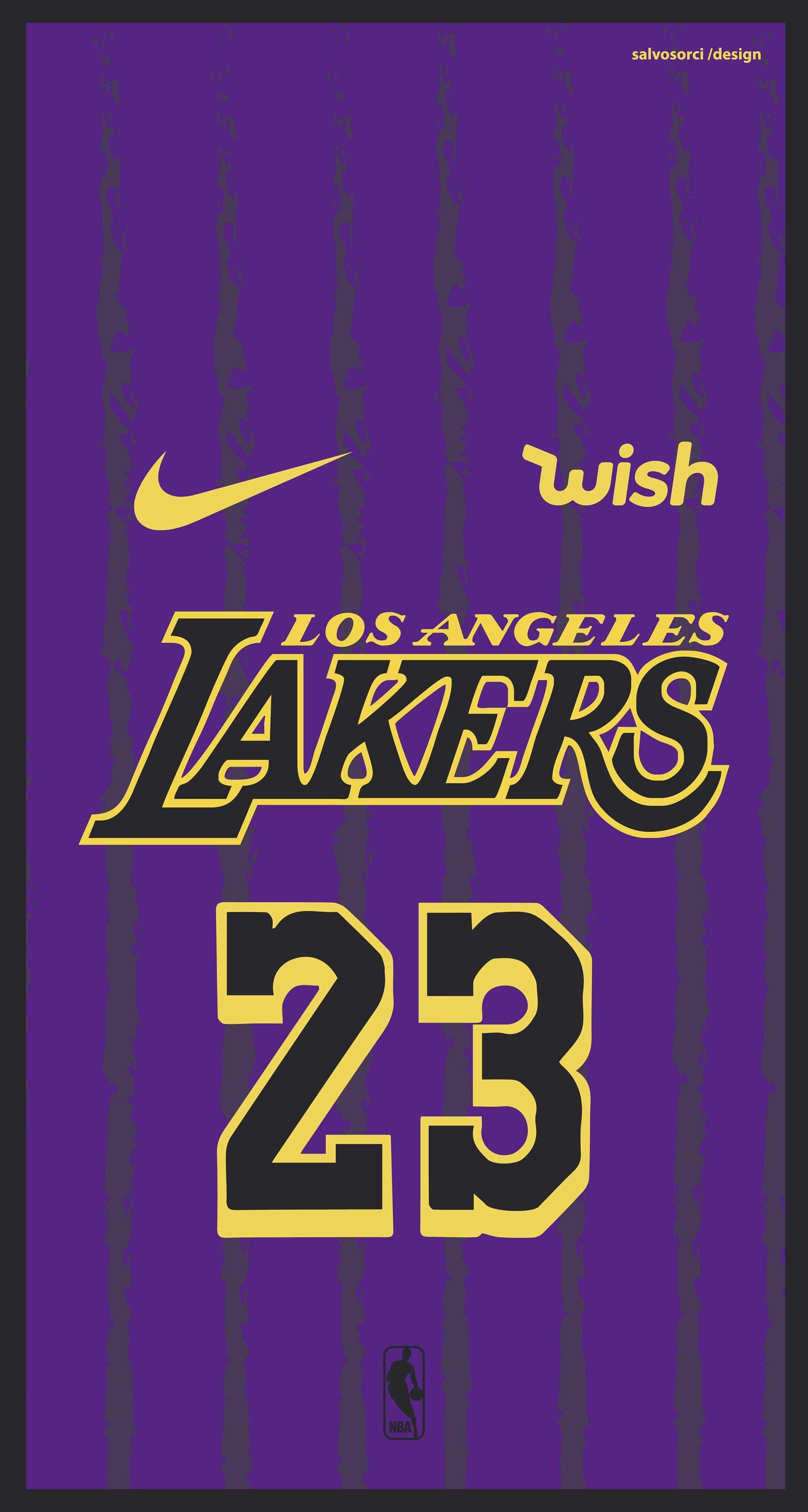 2189x4096 LeBron in Lakers Jersey Wallpaper