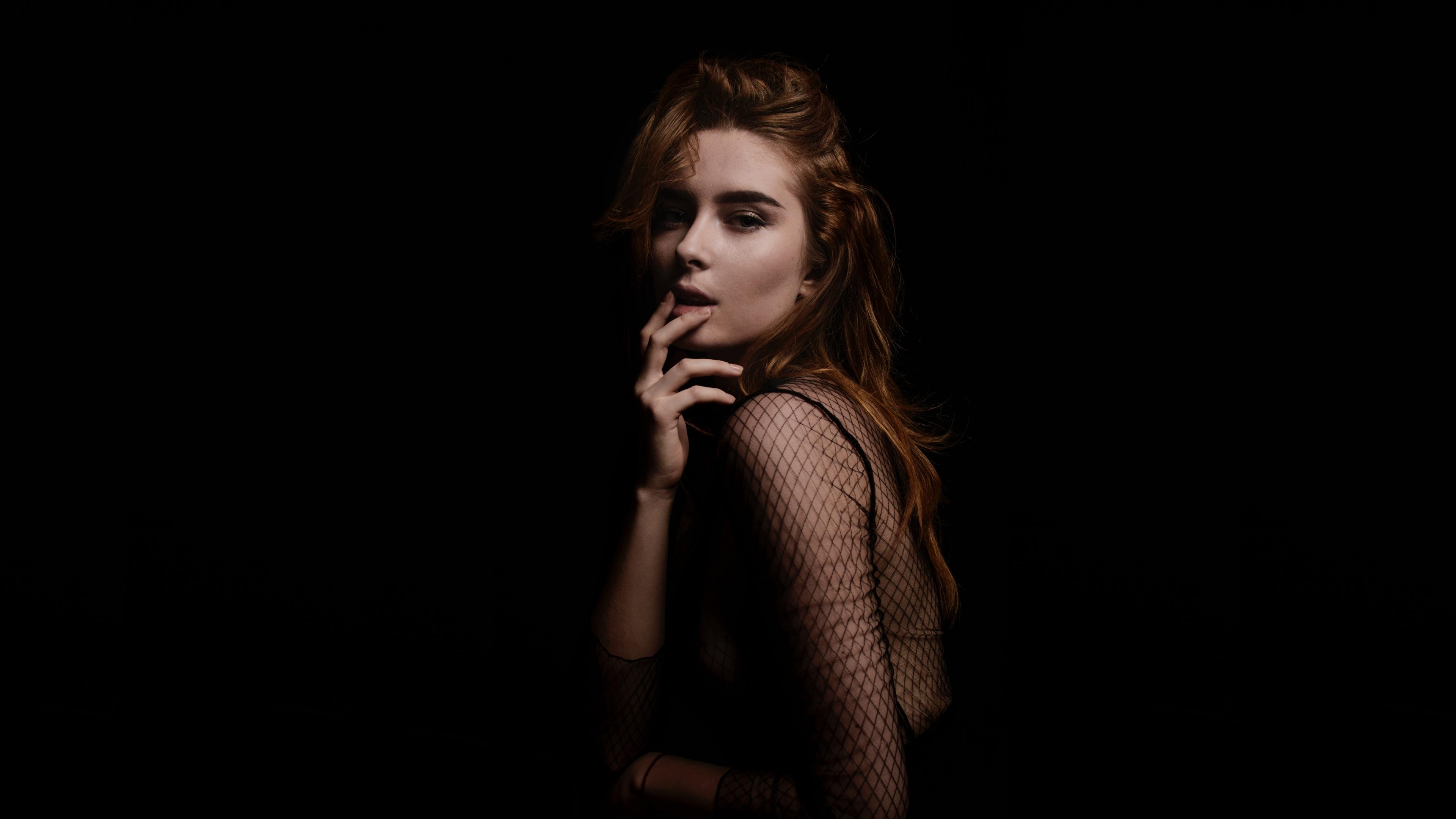 3840x2160 Download 3840x2160 wallpaper seduction, woman model, black outfit, portrait, 4k, uhd 16: widescreen, 3840x2160 HD image, background, 18216