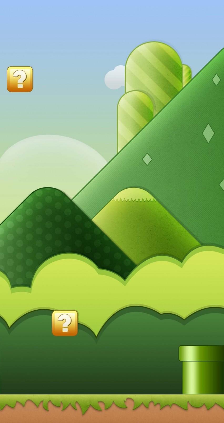852x1608 Super Mario Wallpaper iPhone