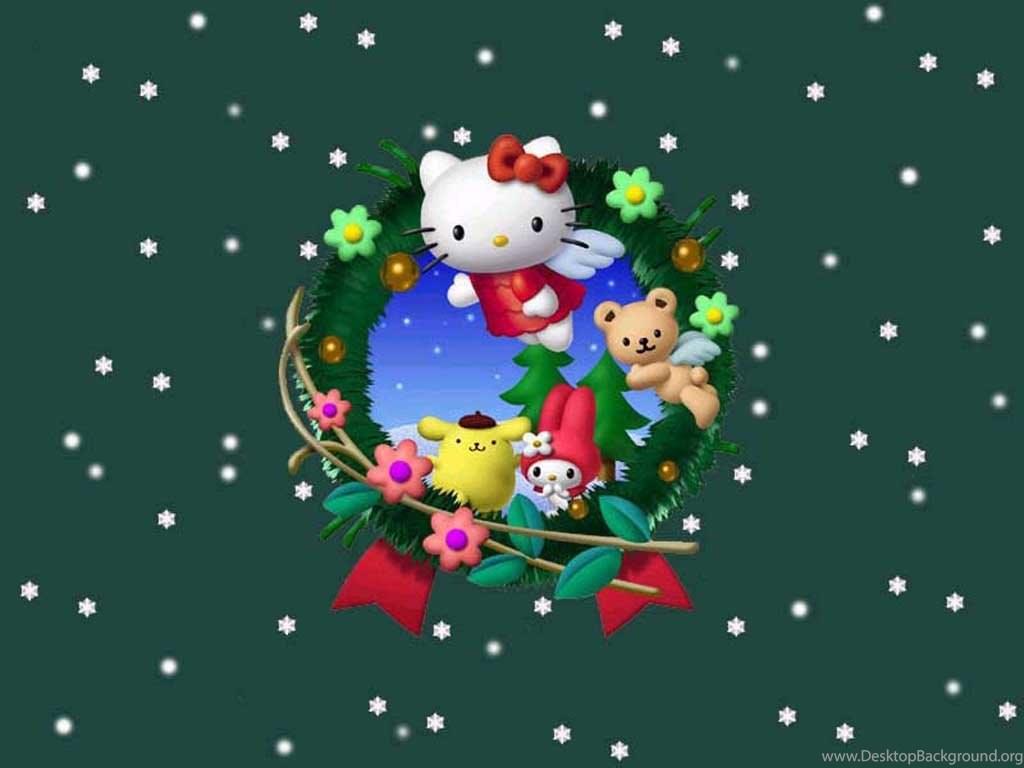1024x768 Hello Kitty Christmas Wallpaper In HD 2016 Desktop Background