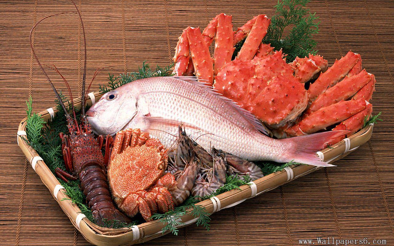 1280x800 Seafood Wallpaper