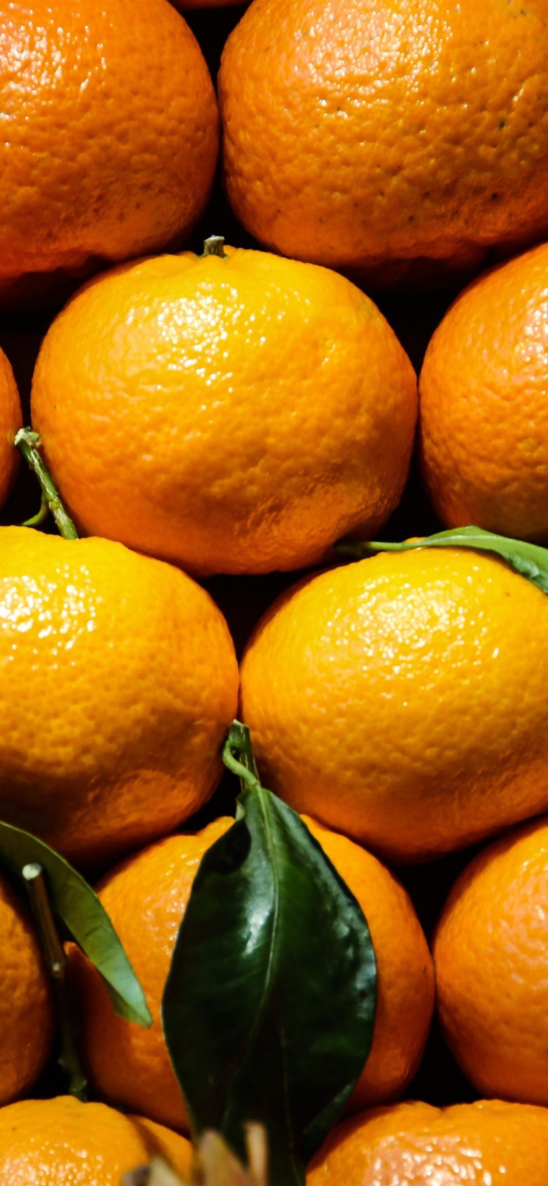 1125x2436 Tangerine, Oranges, Fruit 1242x2688 IPhone 11 Pro XS Max Wallpaper, Background, Picture, Image