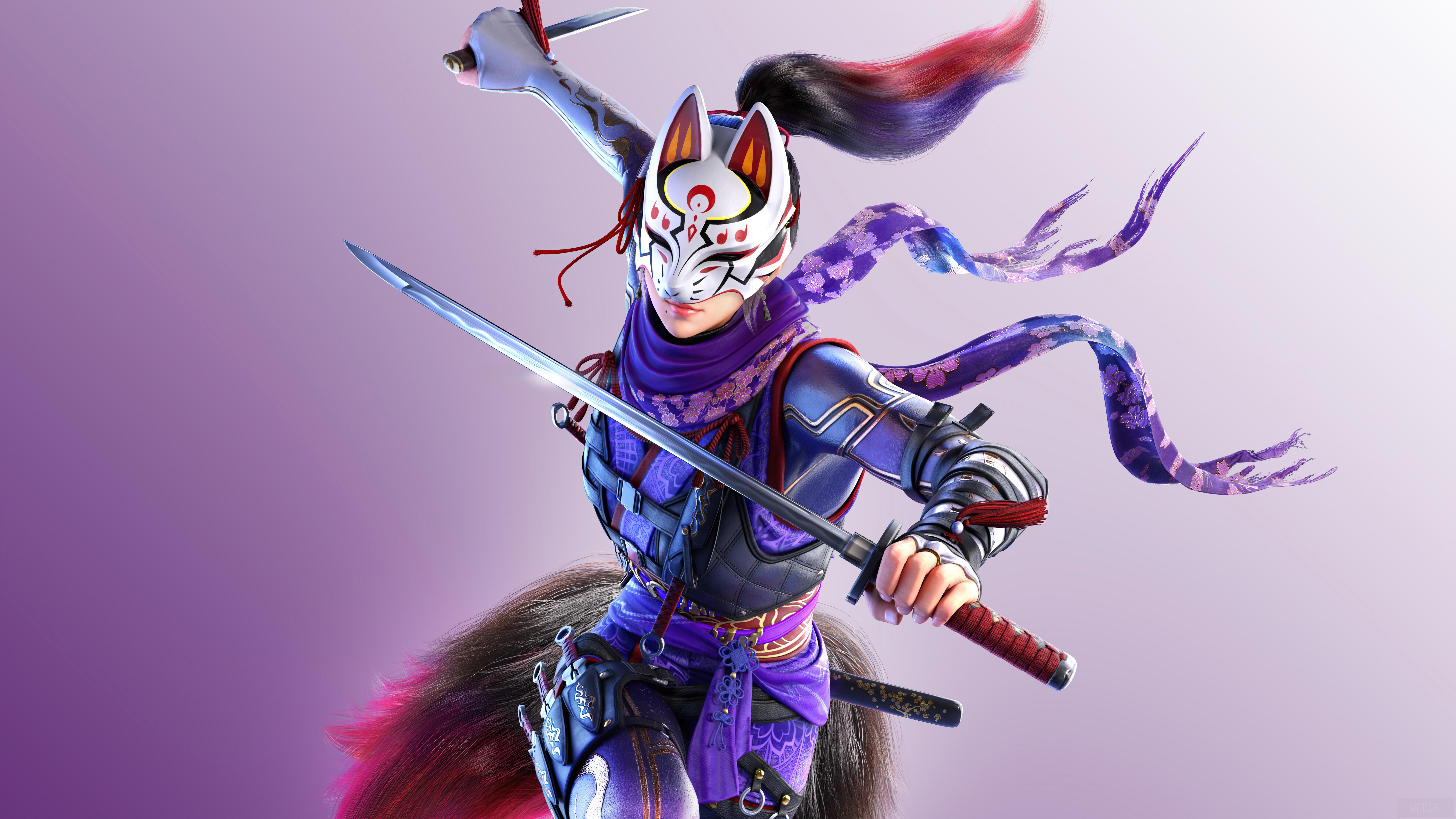 7680x4320 Tekken Video Game, Kunimitsu, Mask 4k wallpaper. Mocah HD Wallpaper