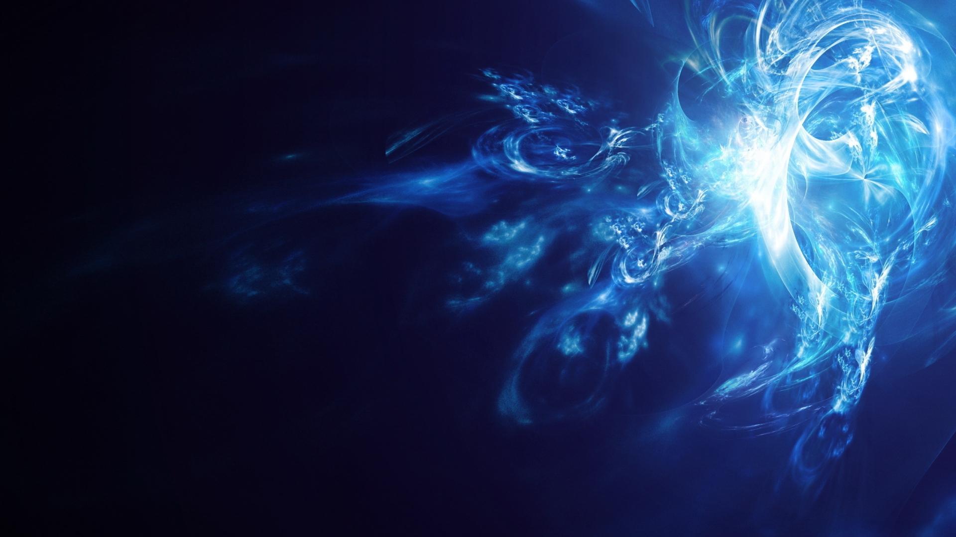 1920x1080 Download 1920x1080 HD Wallpaper glow smoke blue dark, Desktop Background HD