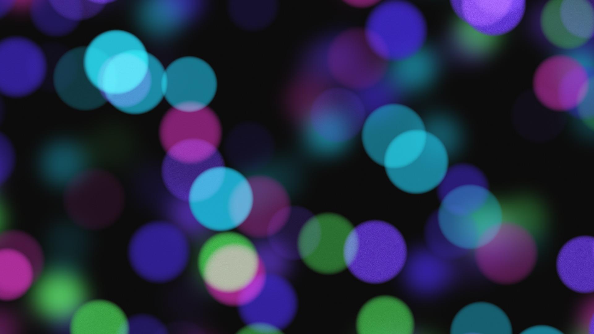 1920x1080 Background blurred blue, purple and green lights free image download