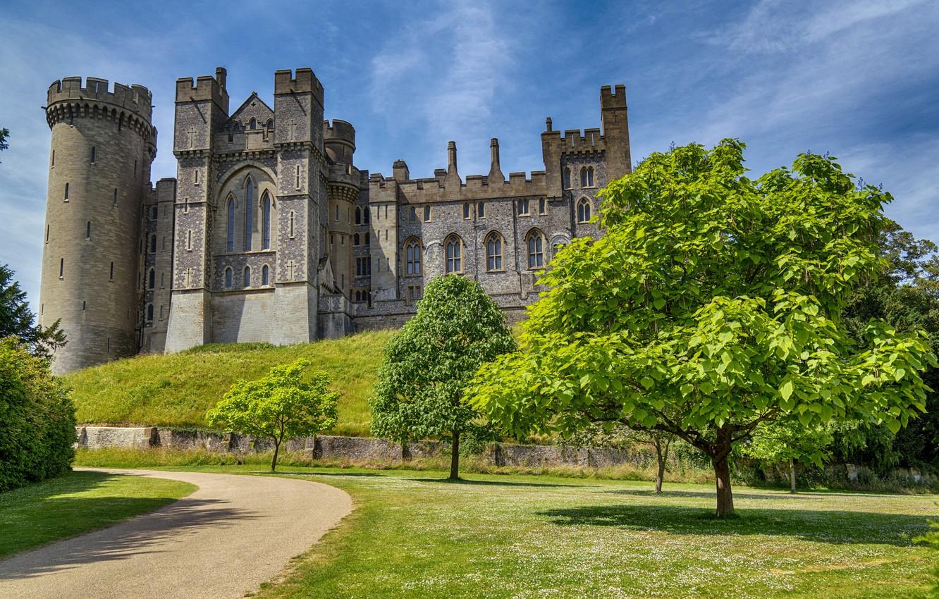 1332x850 Wallpaper castle, England, Arundel Castle image for desktop, section пейзажи