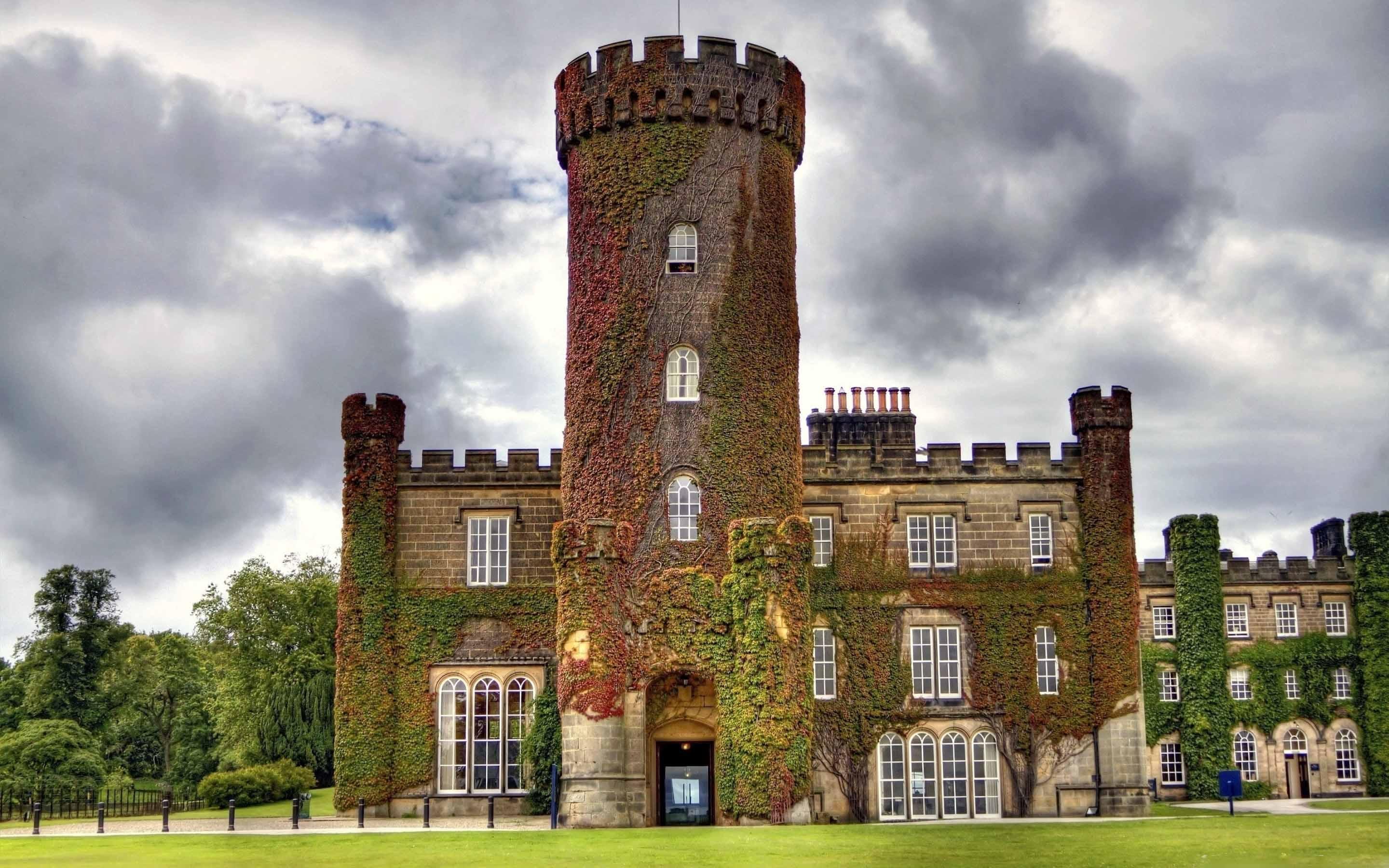 2880x1800 Swinton Castle England MacBook Air Wallpaper Download