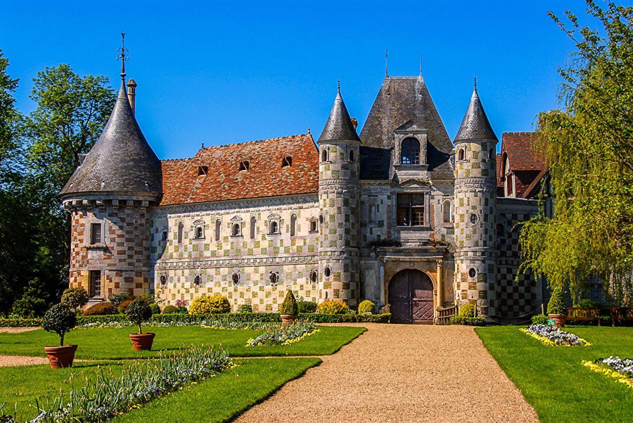 1280x856 Wallpaper France Chateau de St Germain de Livet Castles Lawn Cities Design. France wallpaper, Castles france, St germain