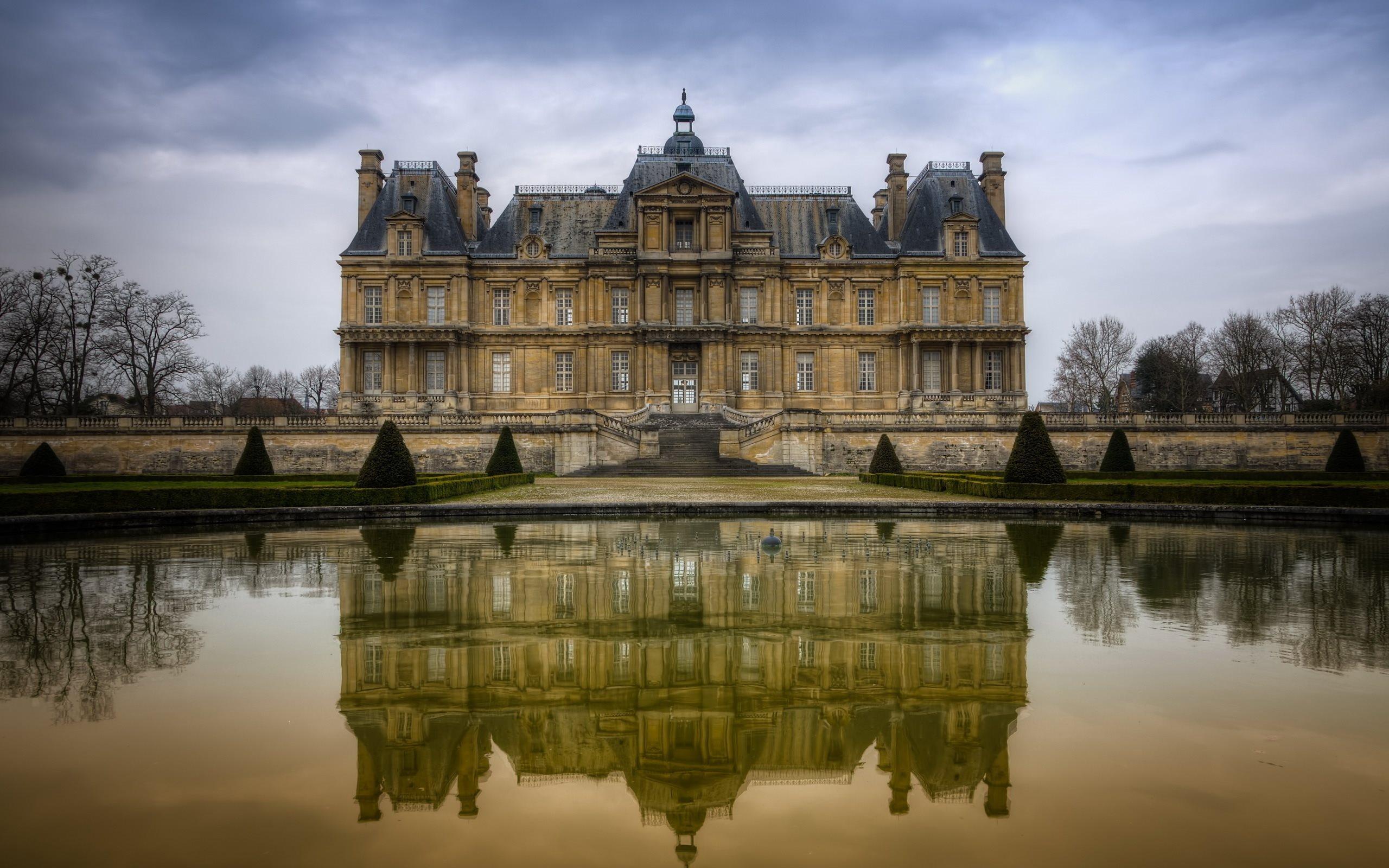 2560x1600 Download Wallpaper Maisons Lafitte, France, Castle, Old Castles For Desktop With Resolution 2560x1600. High Quality HD Picture Wallpaper