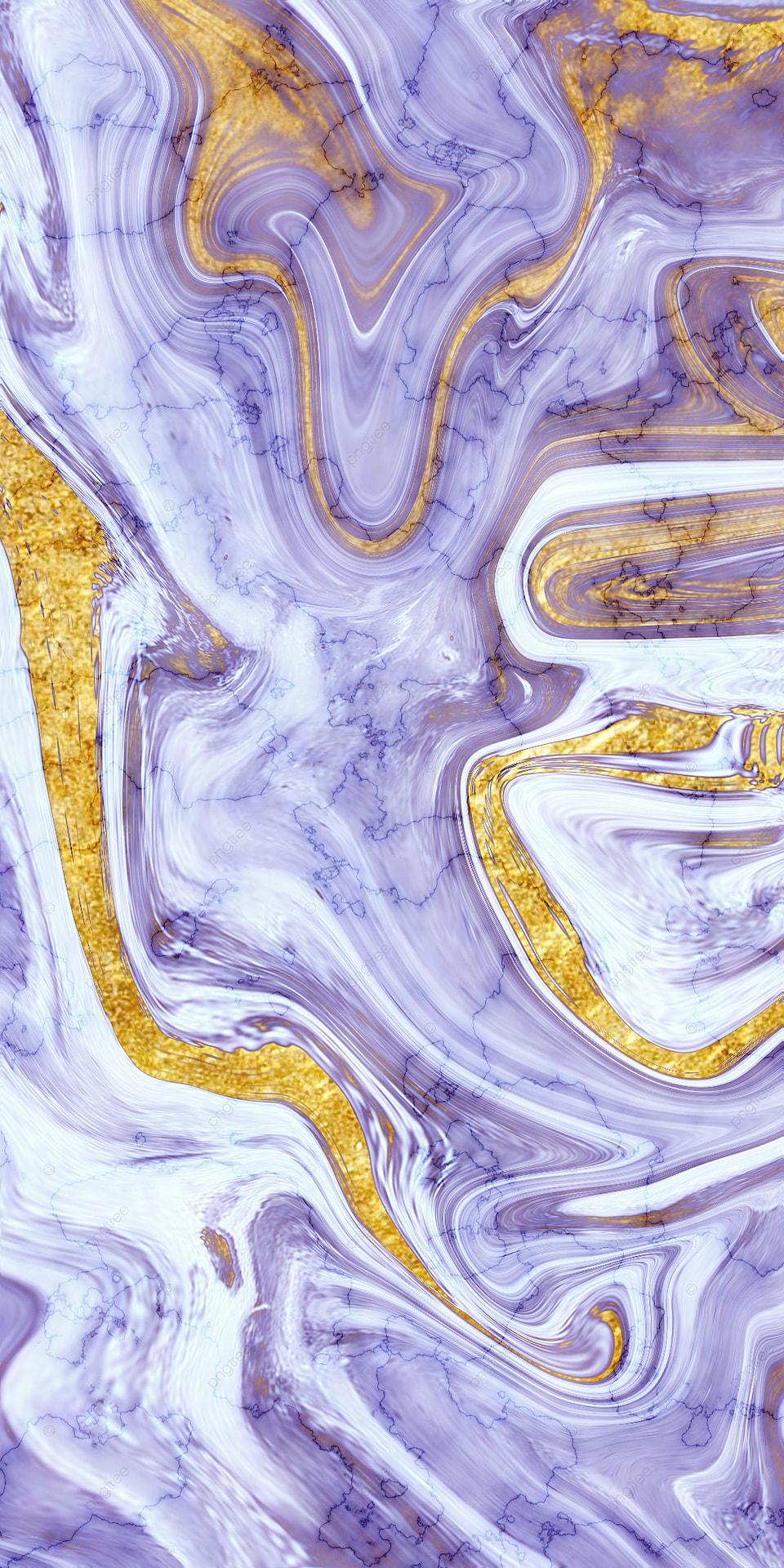 Purple And Gold Marble