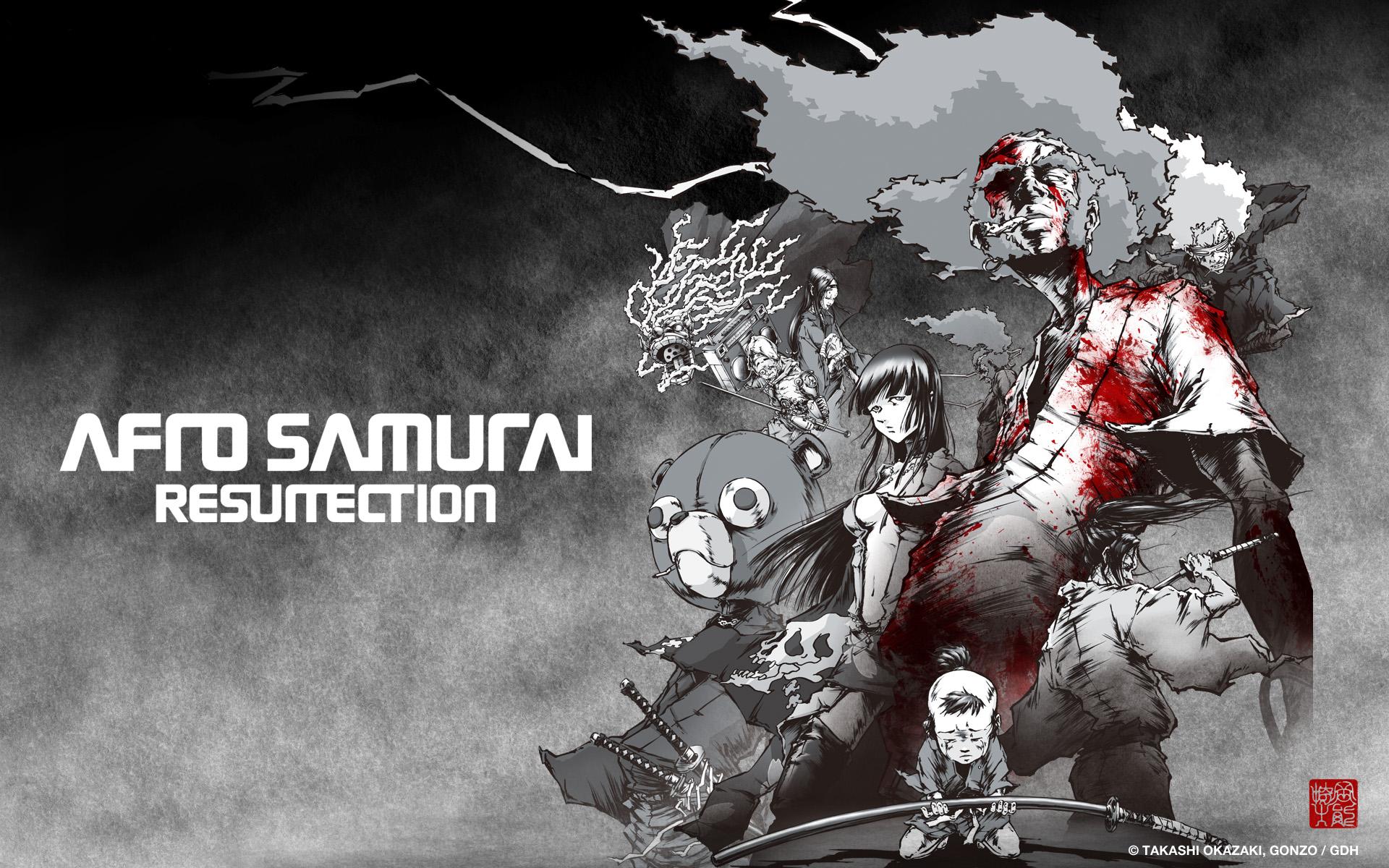 1920x1200 afro, Samurai, Blood, Anime, Game Wallpaper HD / Desktop and Mobile Background