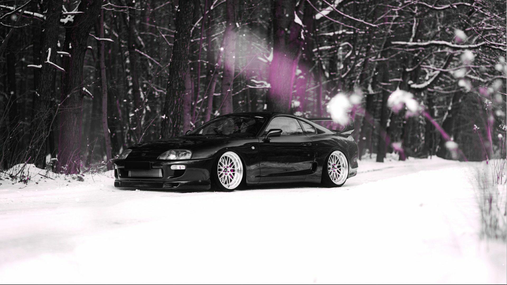 1920x1080 Toyota Supra đen - hình nền sống ô tô [DOWNLOAD FREE)
