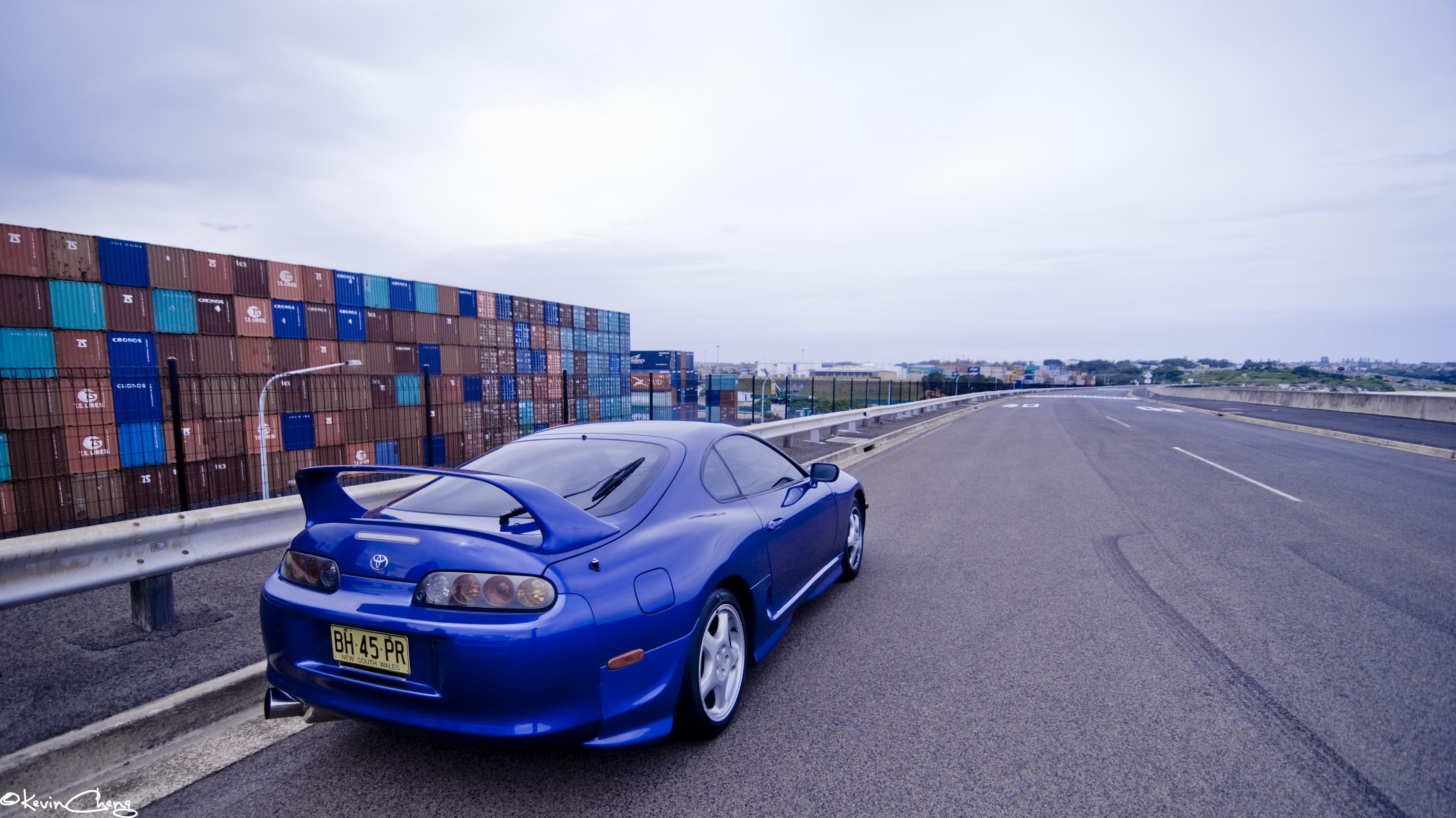 3872x2178 toyota supra car blue cars vehicle toyota wallpaper